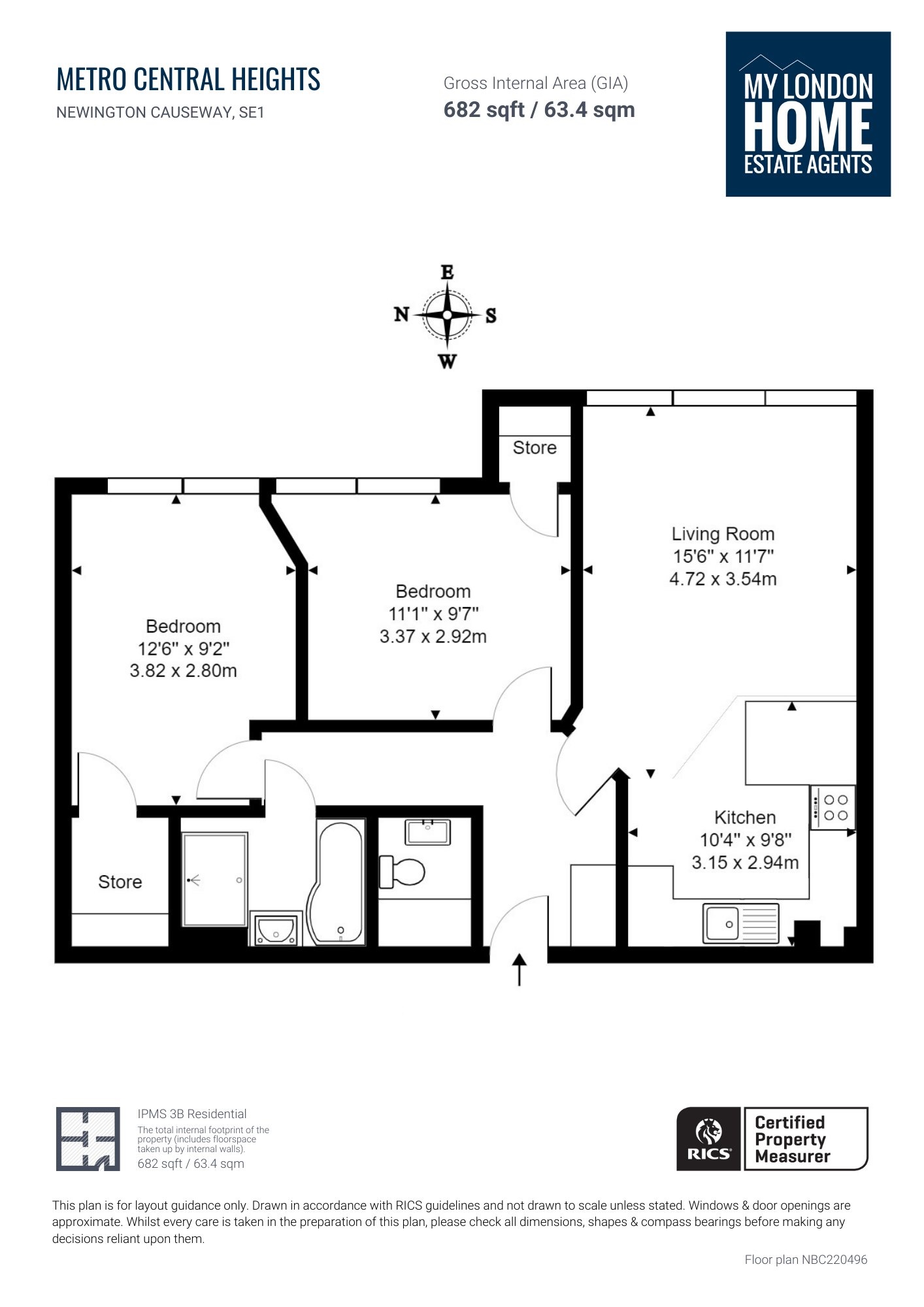 Metro Central Heights, 119 Newington Causeway, Elephant And Castle SE1, 2 bedroom flat to rent