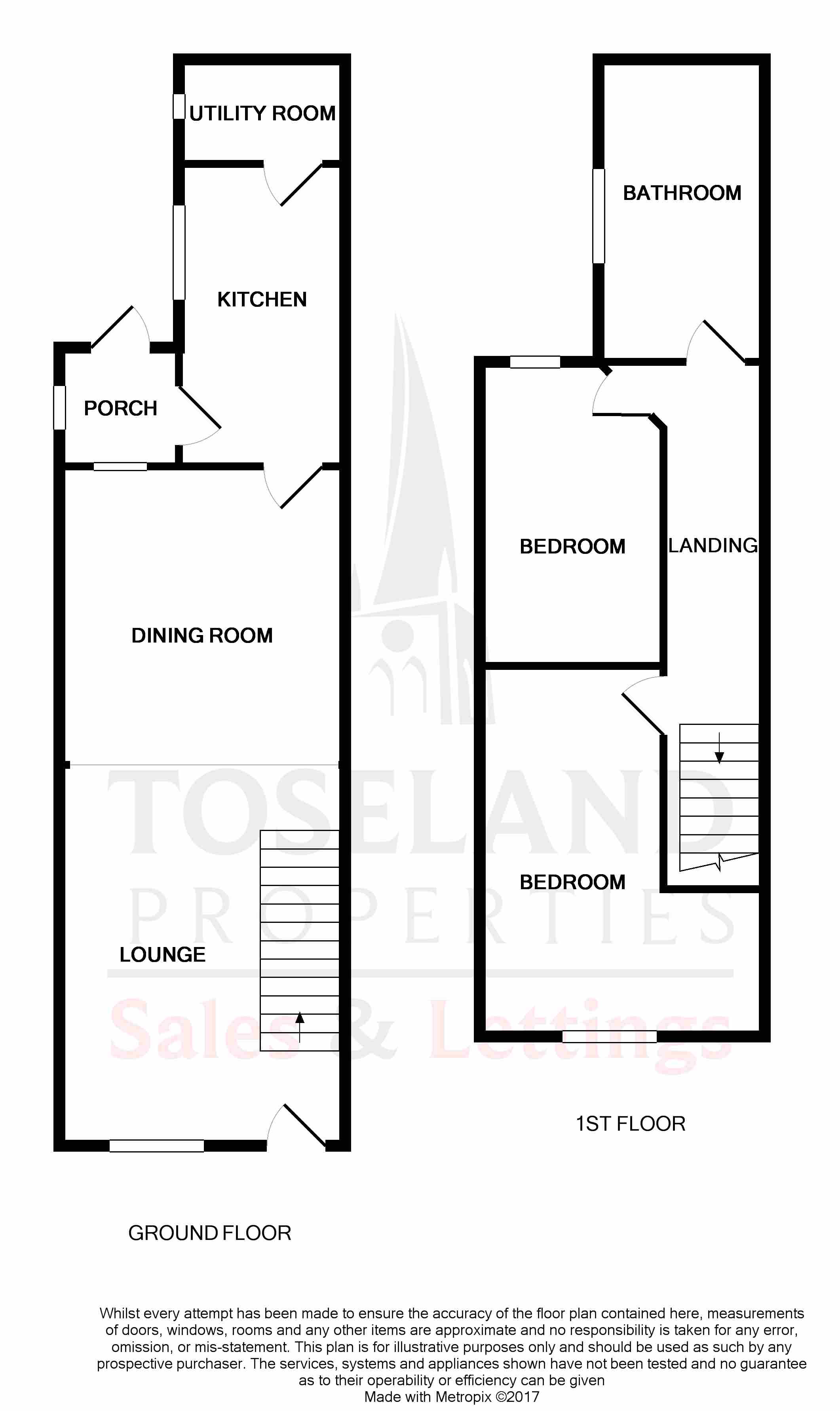 2 Bedrooms Terraced house to rent in Crown Street, Clowne, Chesterfield S43