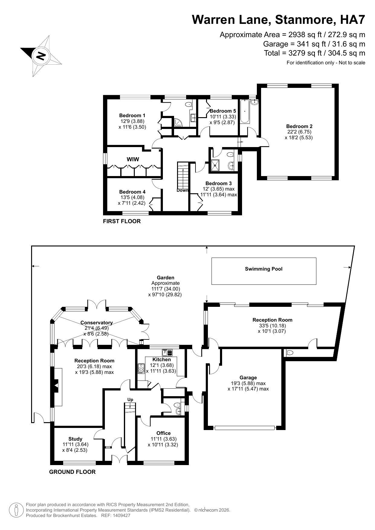 Warren Lodge, Stanmore floorplan