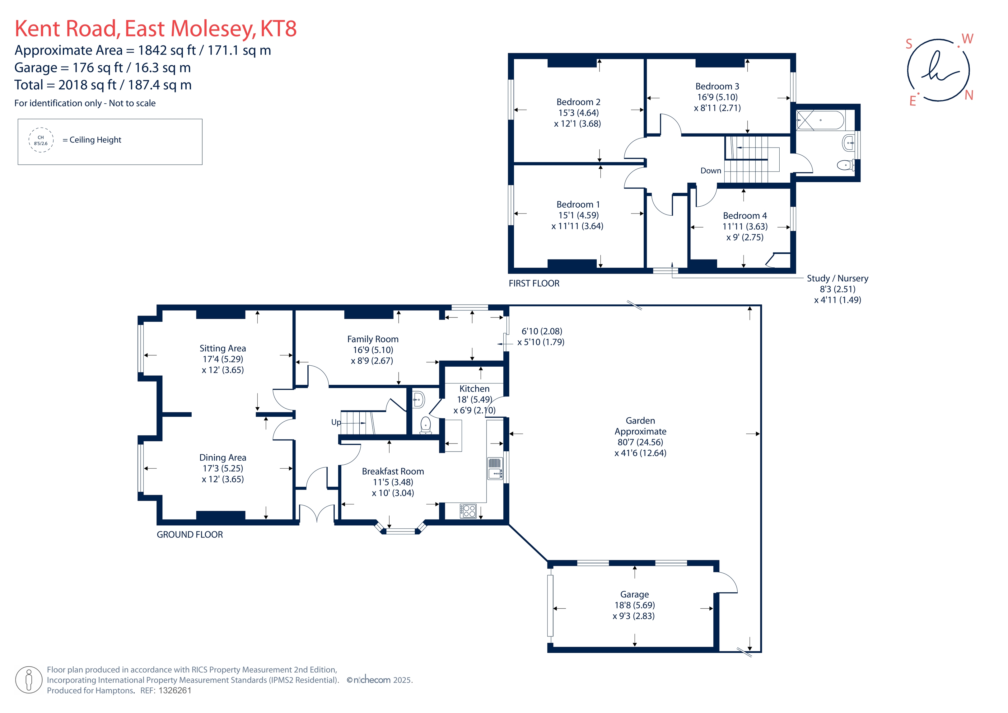 Kent Road, East Molesey, KT8 floorplan