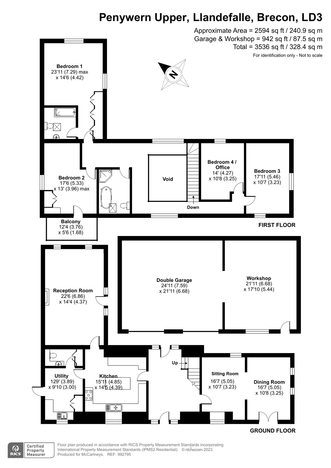 Llandefalle, Brecon, Powys LD3, 4 bedroom barn conversion for sale 64866164 PrimeLocation