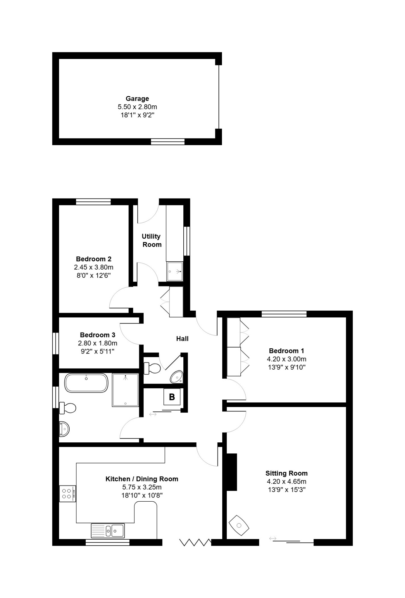 6 Canada Close, Snettisham, Norfolk floorplan