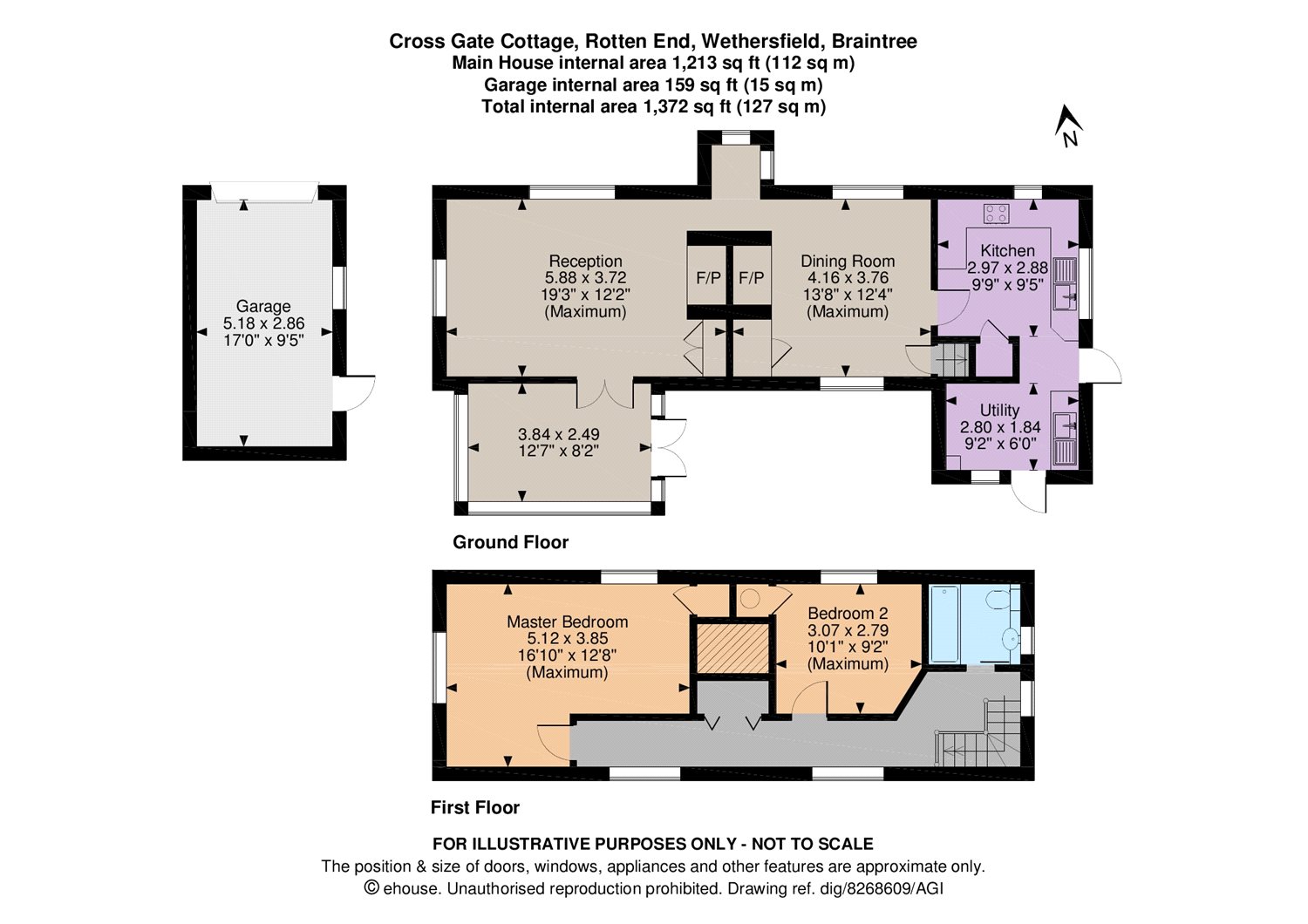 2 Bedrooms Detached house for sale in Rotten End, Wethersfield, Braintree, Essex CM7