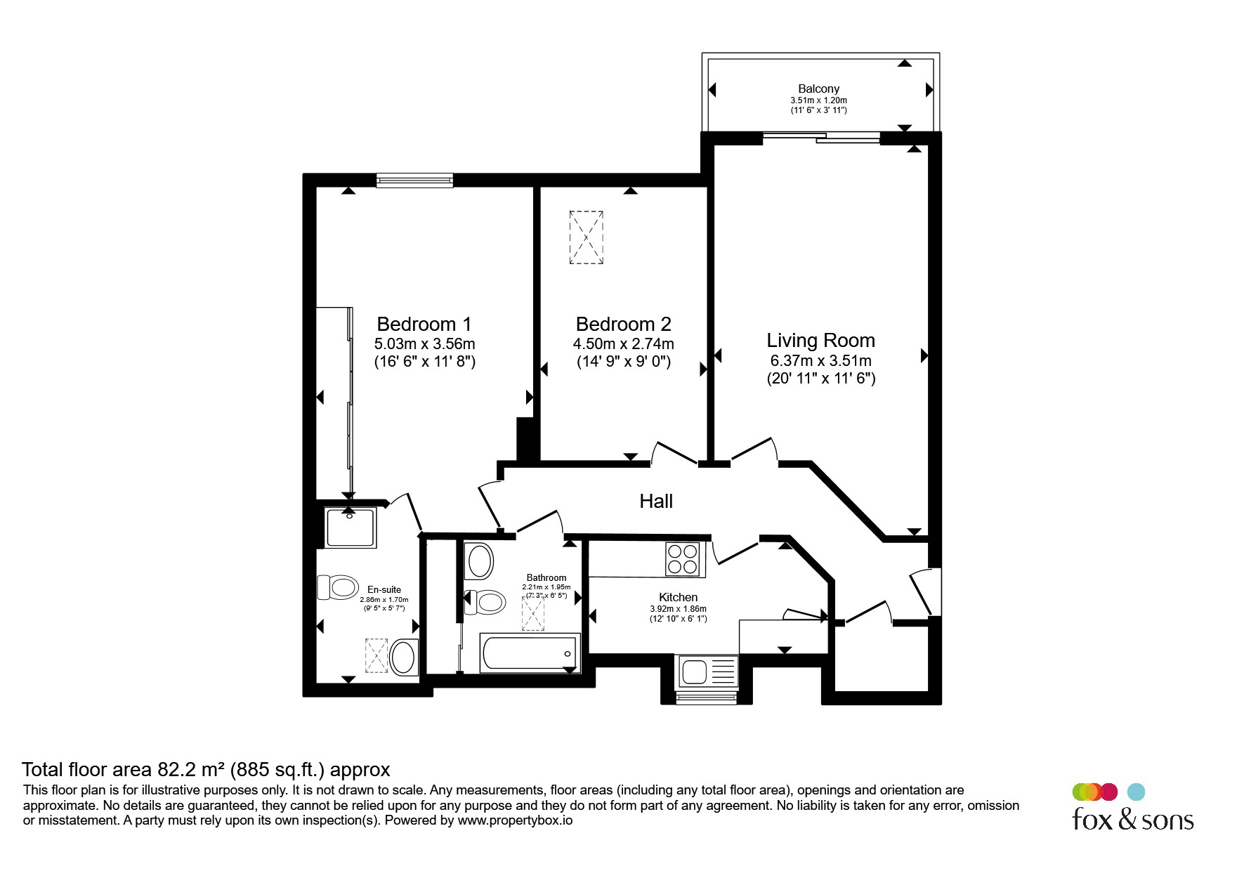 Flat 23, Park View, 8, Romsey Road, Eastleigh floorplan