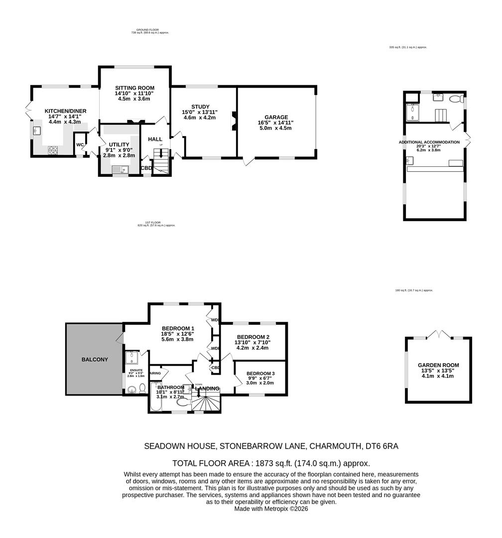 Seadown House, Stonebarrow Lane, Bridport floorplan