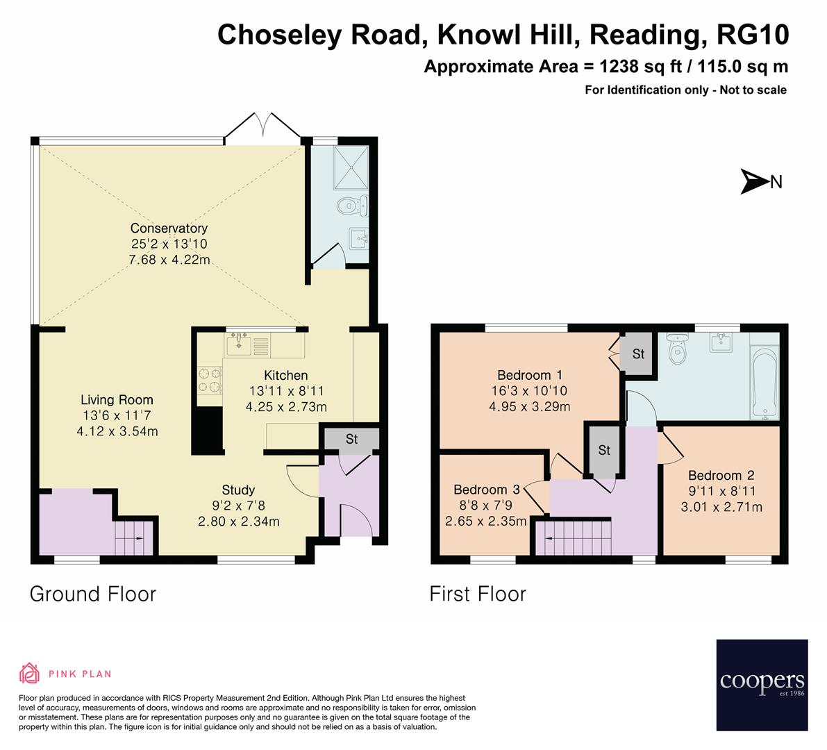 44, Choseley Road, Knowl Hill floorplan