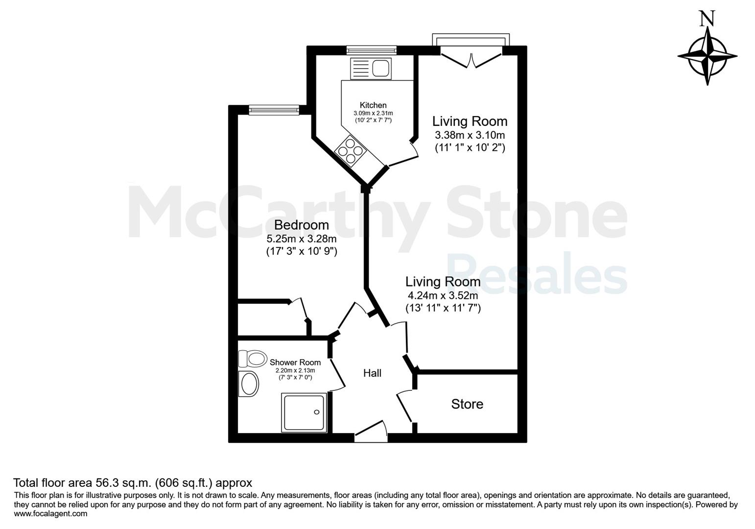 38 Tantallon Court, Heugh Road, North Berwick floorplan