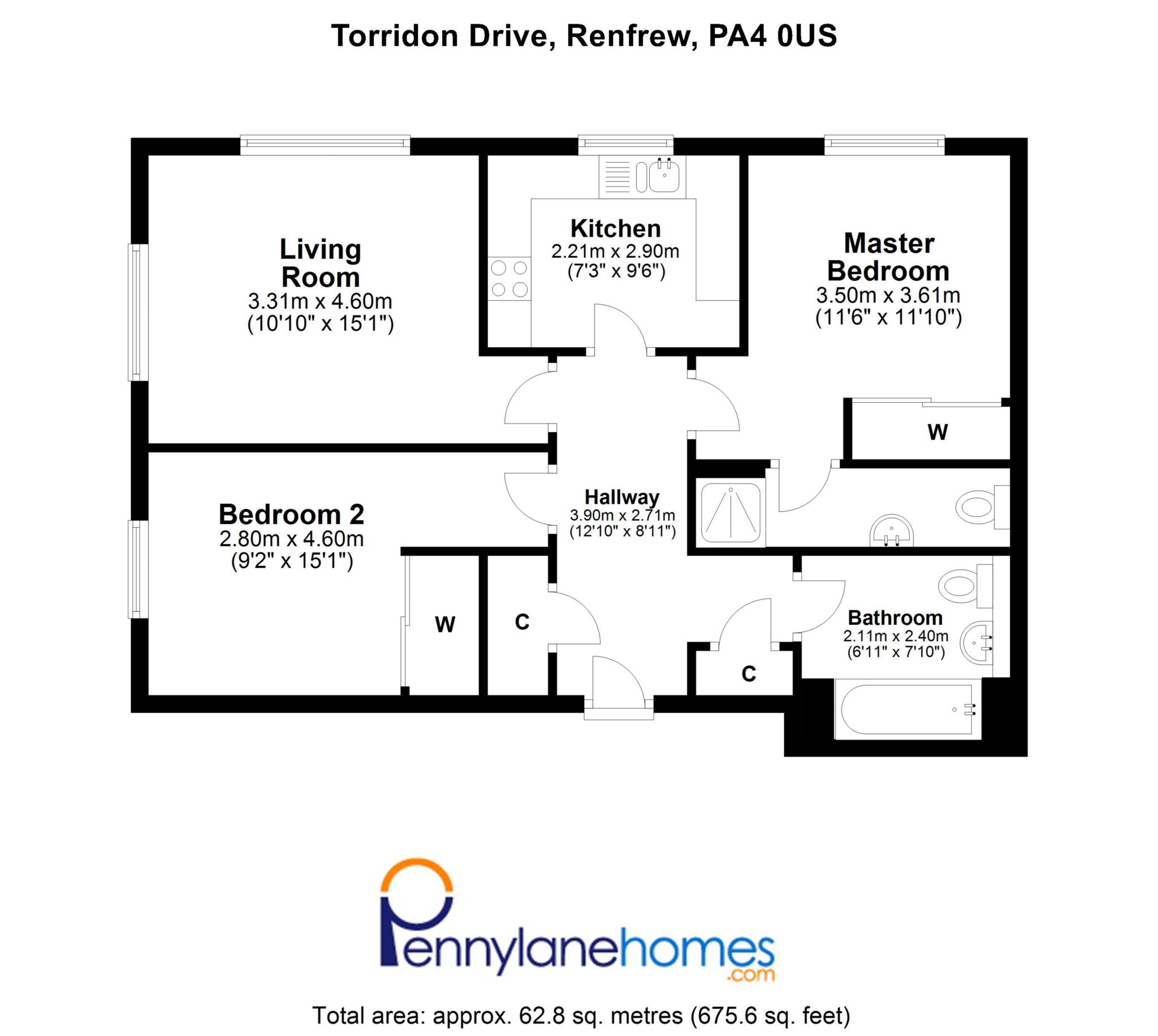 Torridon Drive, Renfrew PA4, 2 bedroom flat for sale 64087649