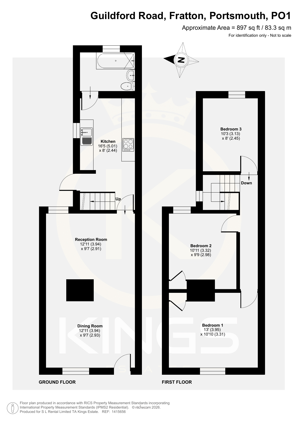 25, Guildford Road, Portsmouth floorplan