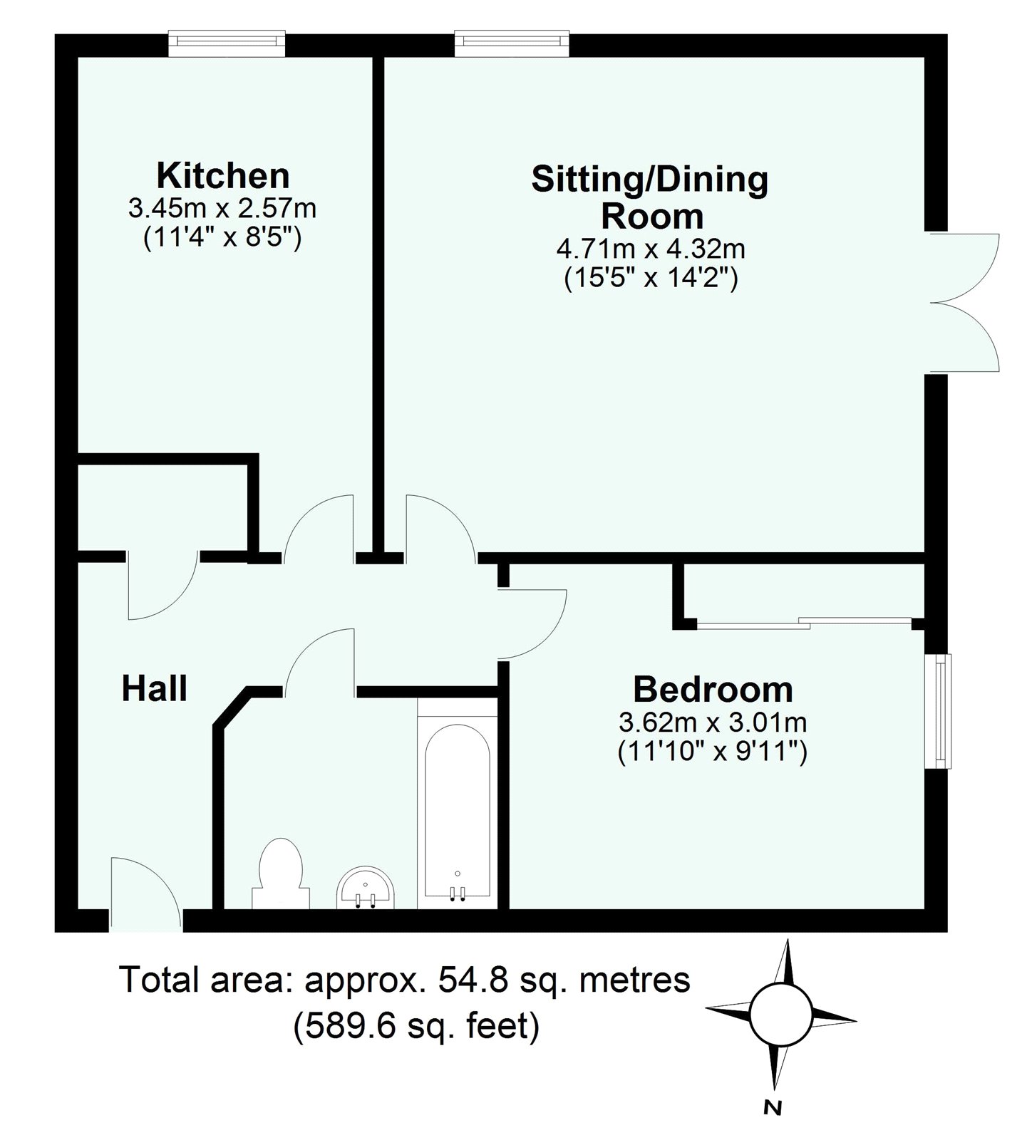 Archers Close, Cullompton, Devon EX15, 1 bedroom flat for sale