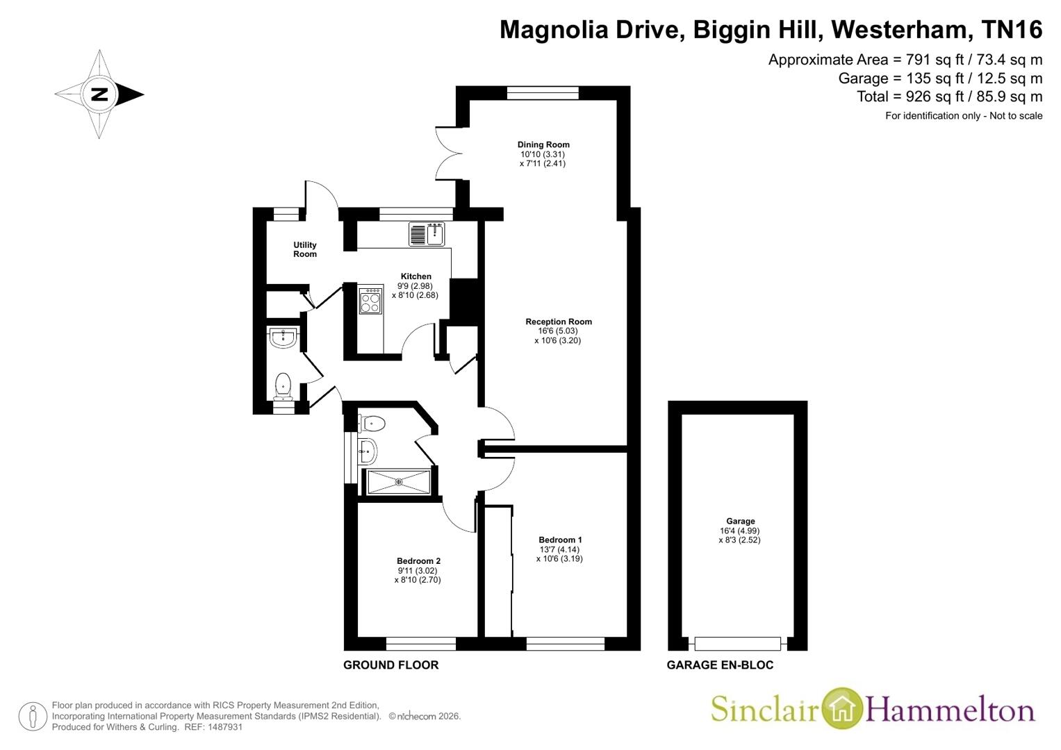 77, Magnolia Drive, Westerham floorplan