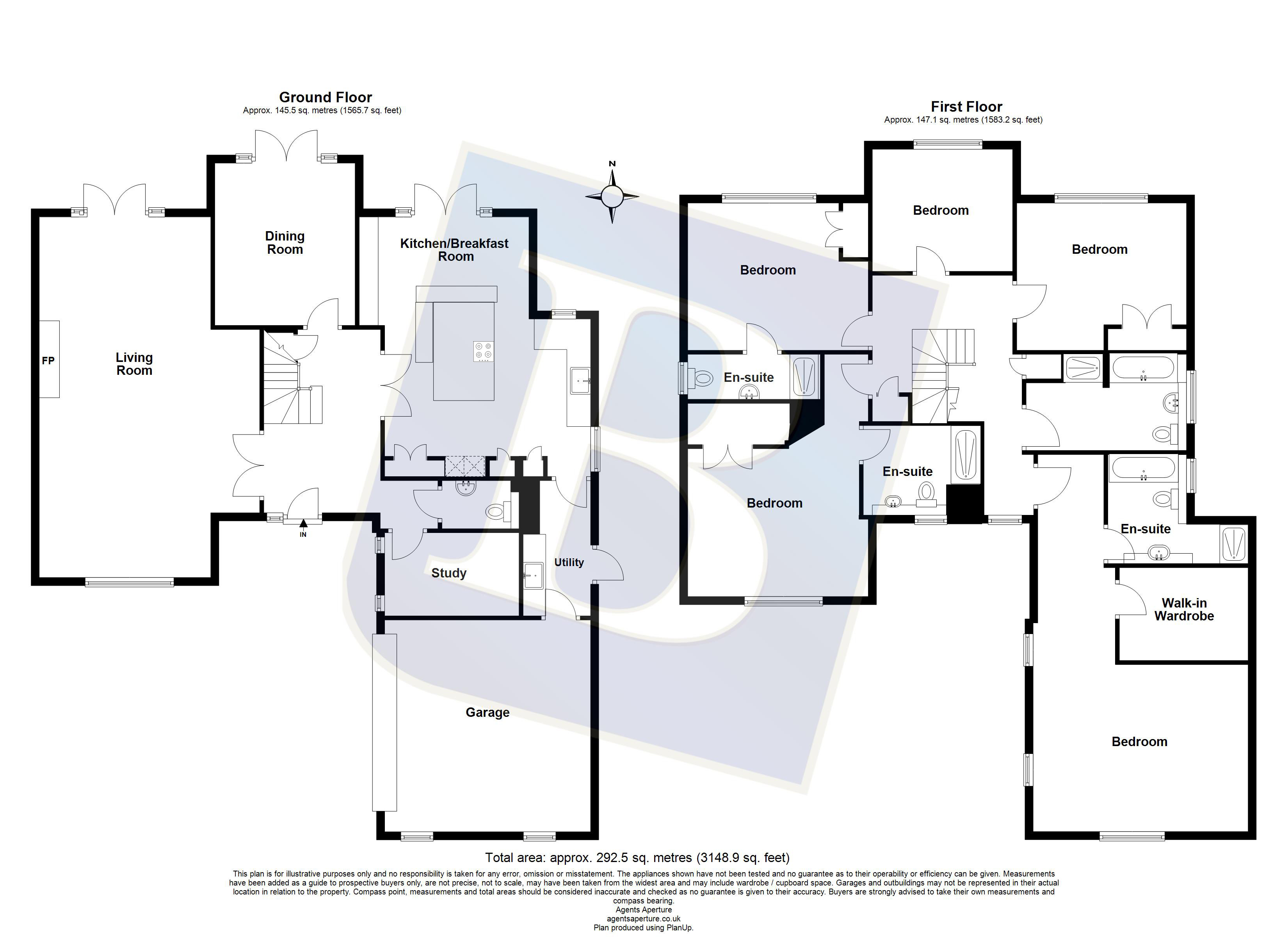 Krithia House, 13, Berther Road, Emerson Park floorplan