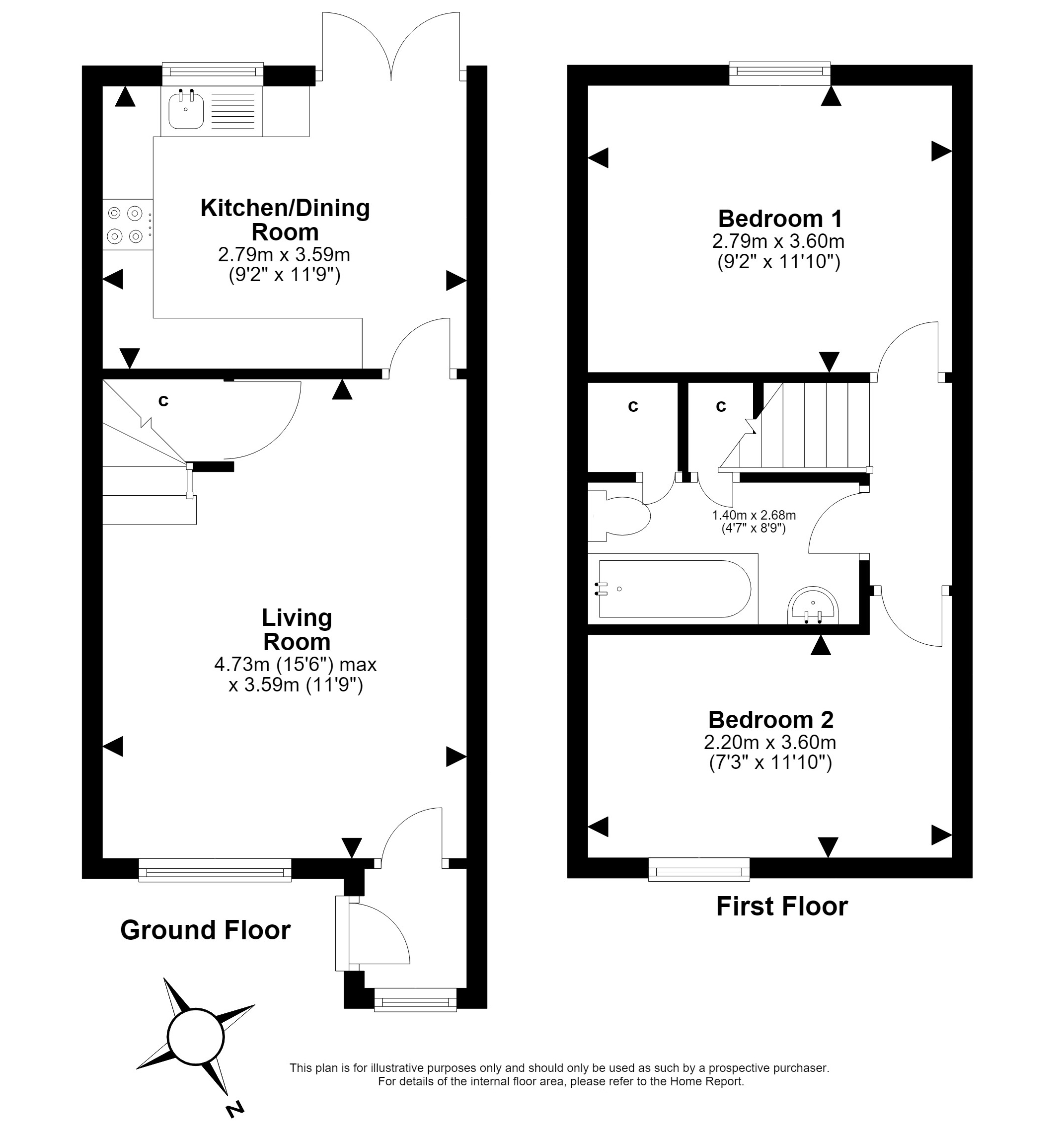 72, The Murrays Brae, Edinburgh floorplan