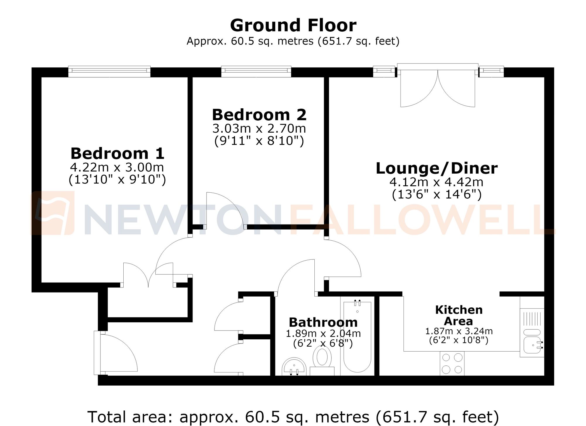 55 Mill Bridge Close, Retford floorplan