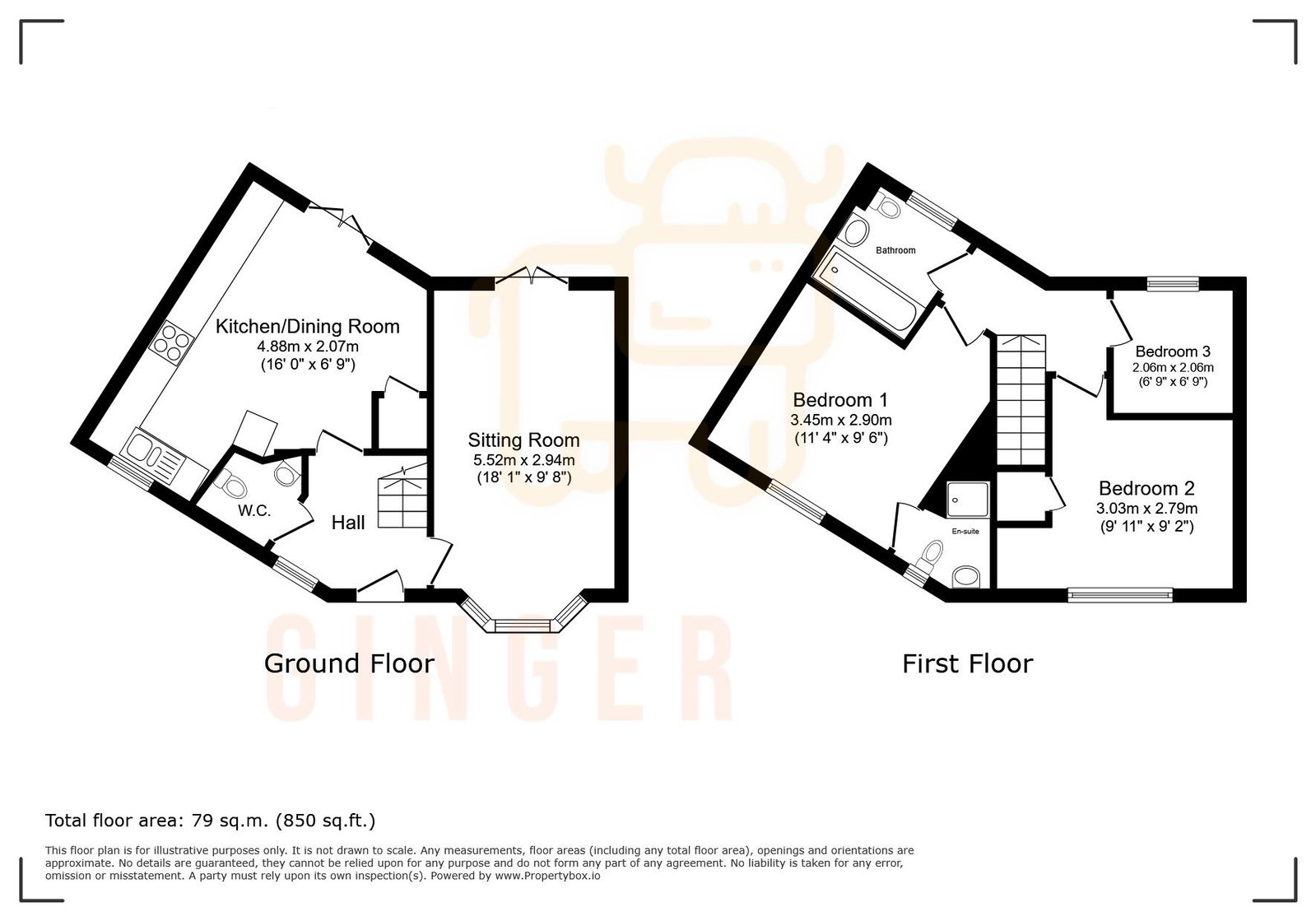 89, Brooklands Avenue, Bedford floorplan