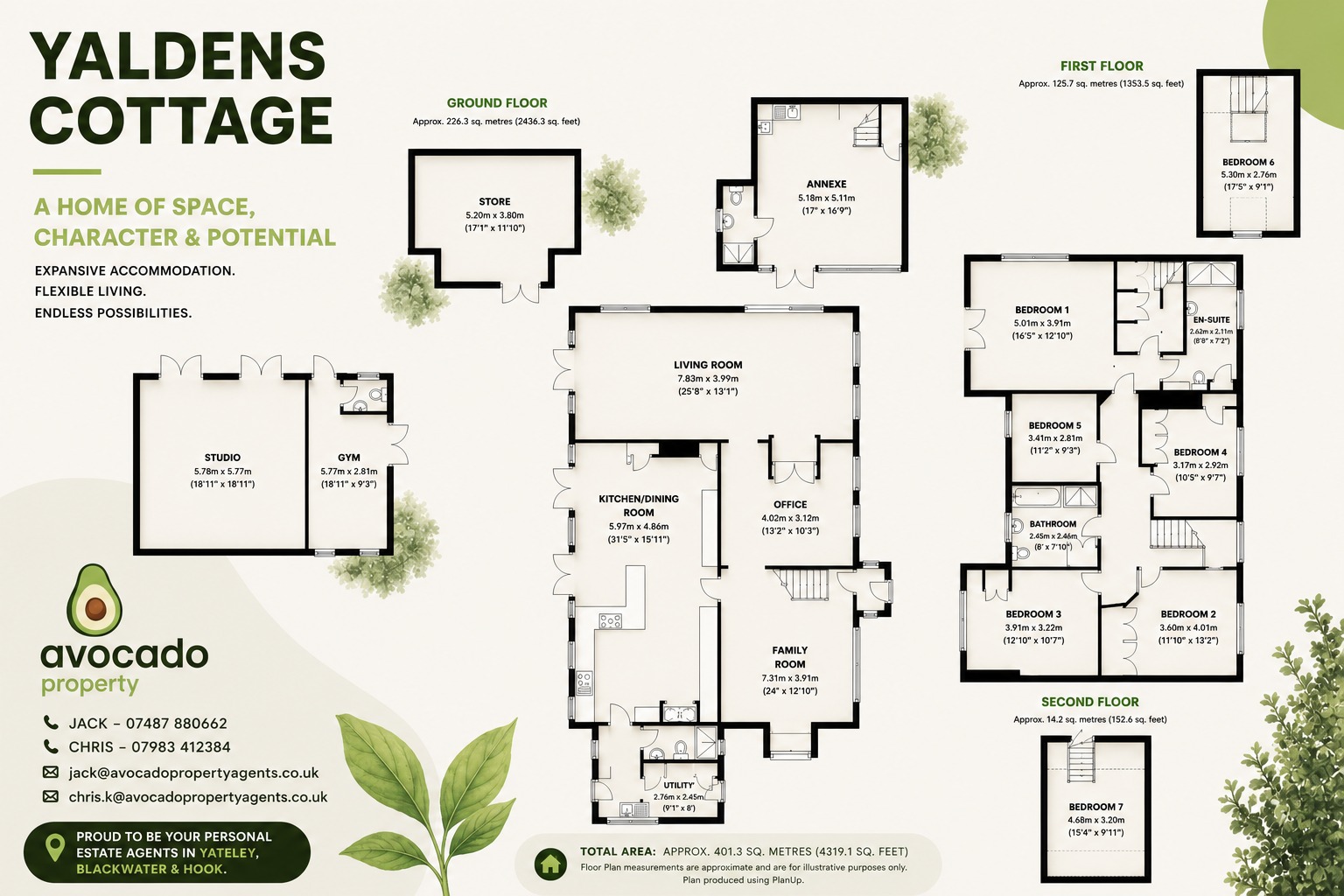 Yaldens Cottage, Bramshill Road, Hook floorplan