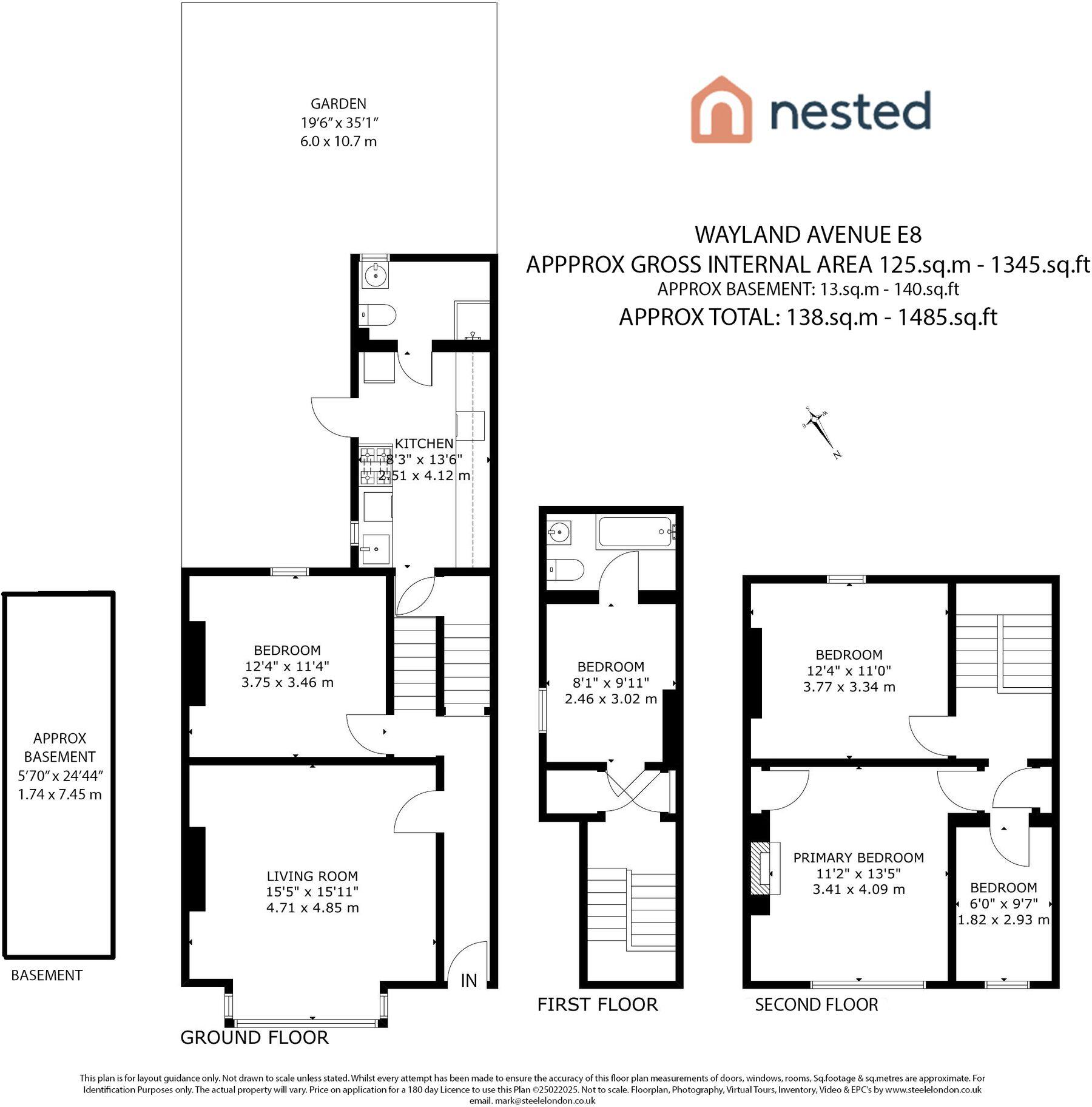 14, Wayland Avenue, London floorplan