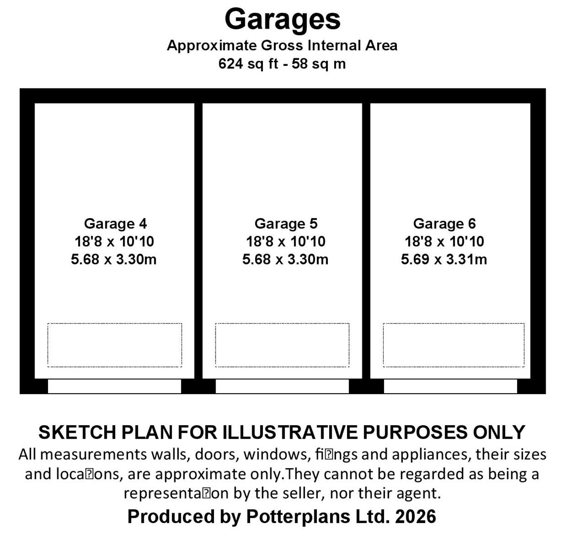 Garages 4, 5 & 6 The Old Station, Station Road, Yarmouth floorplan