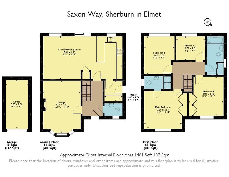 4 Bedrooms Detached house for sale in Saxon Way Sherburn In Elmet, Saxon Way, Leeds LS25