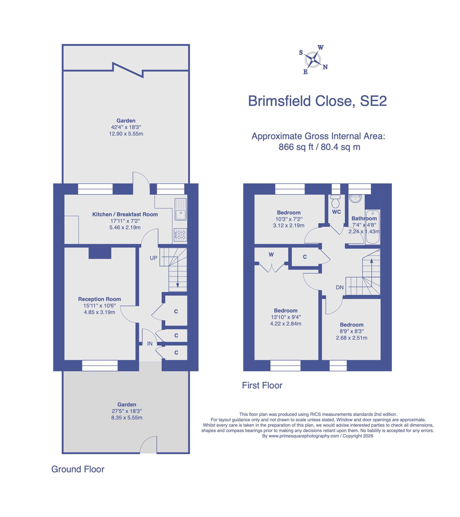 58, Brimpsfield Close, London floorplan