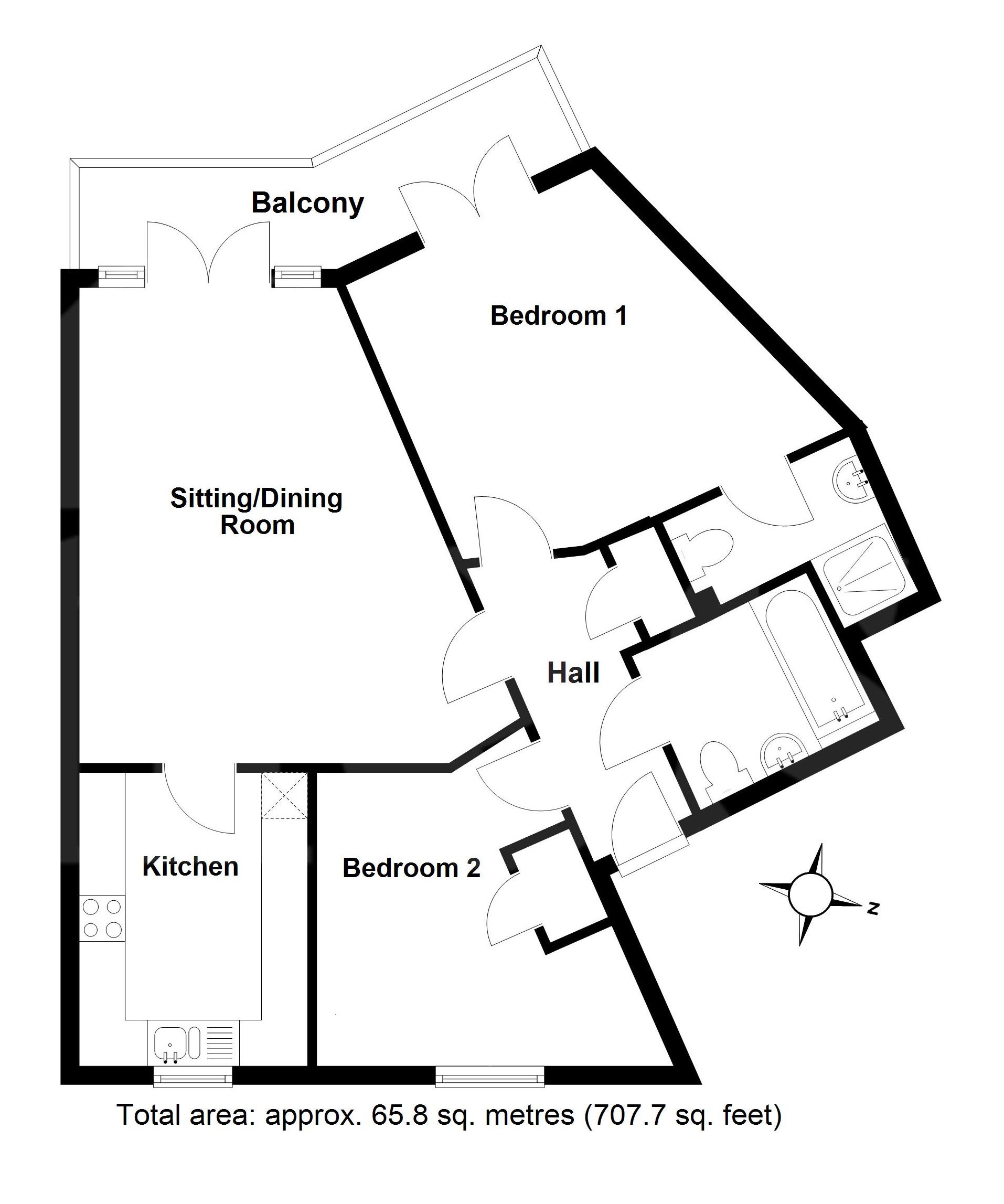 11 Furze House, Furze Court, Exeter floorplan