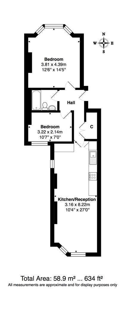 2 Bedrooms Flat to rent in Keslake Road, London NW6