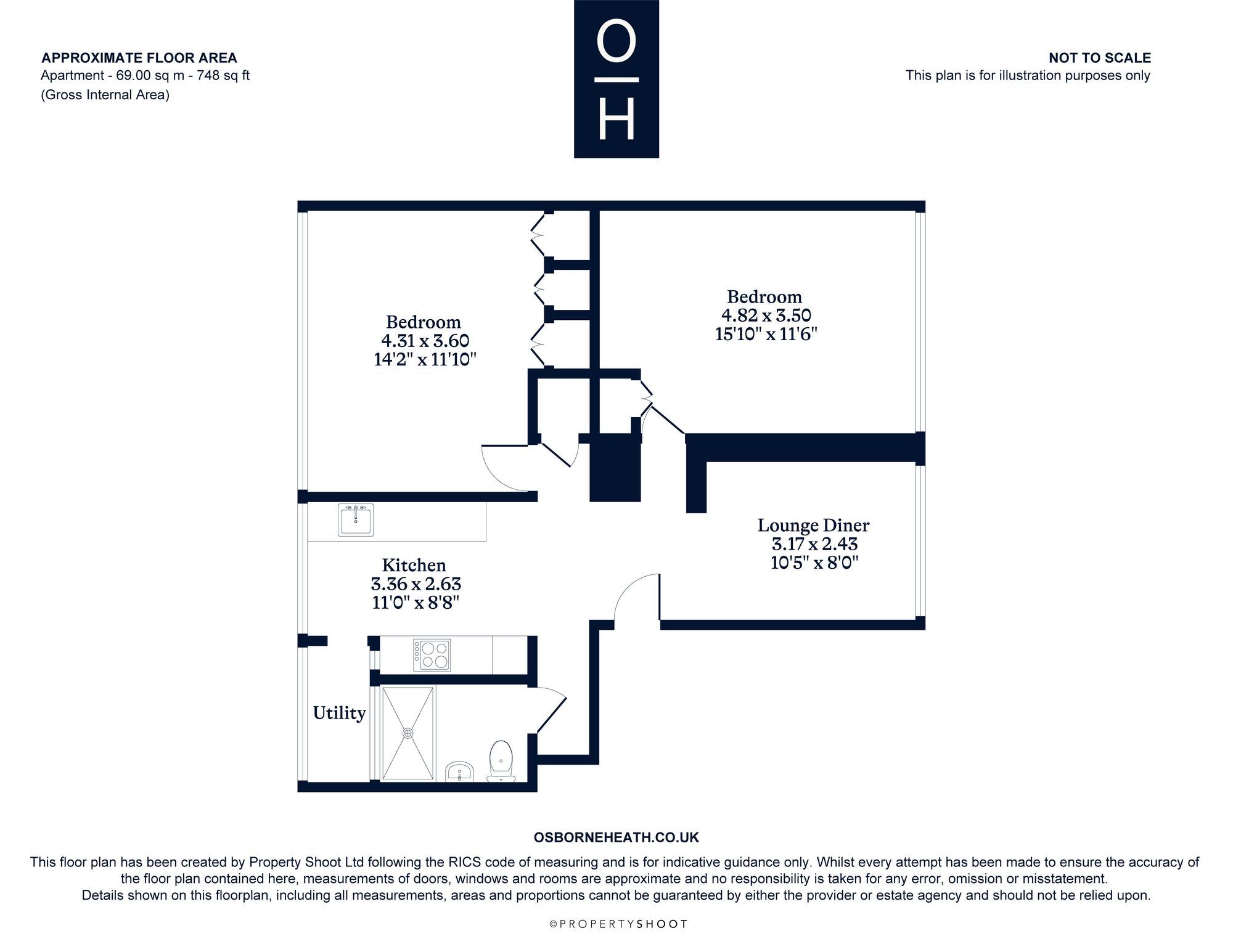 42 Atherton Court Meadow Lane, Windsor floorplan