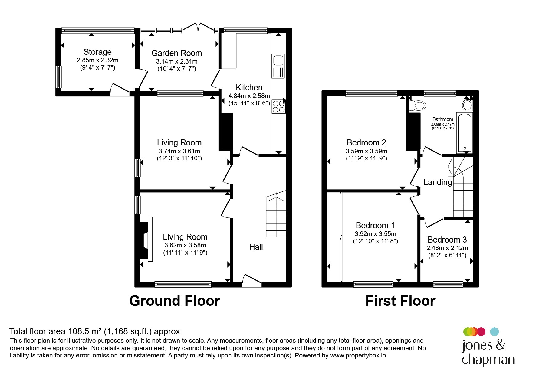 106, Church Road, Wirral floorplan