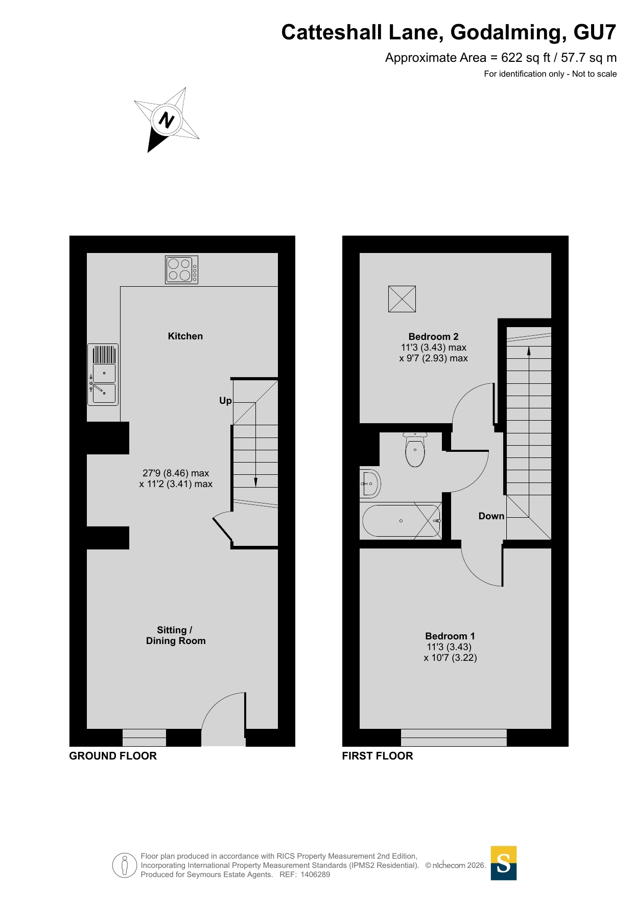 2 Sandford Mews,, Catteshall Lane, Godalming floorplan
