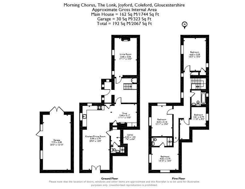 Morning Chorus, The Lonk, Coleford floorplan