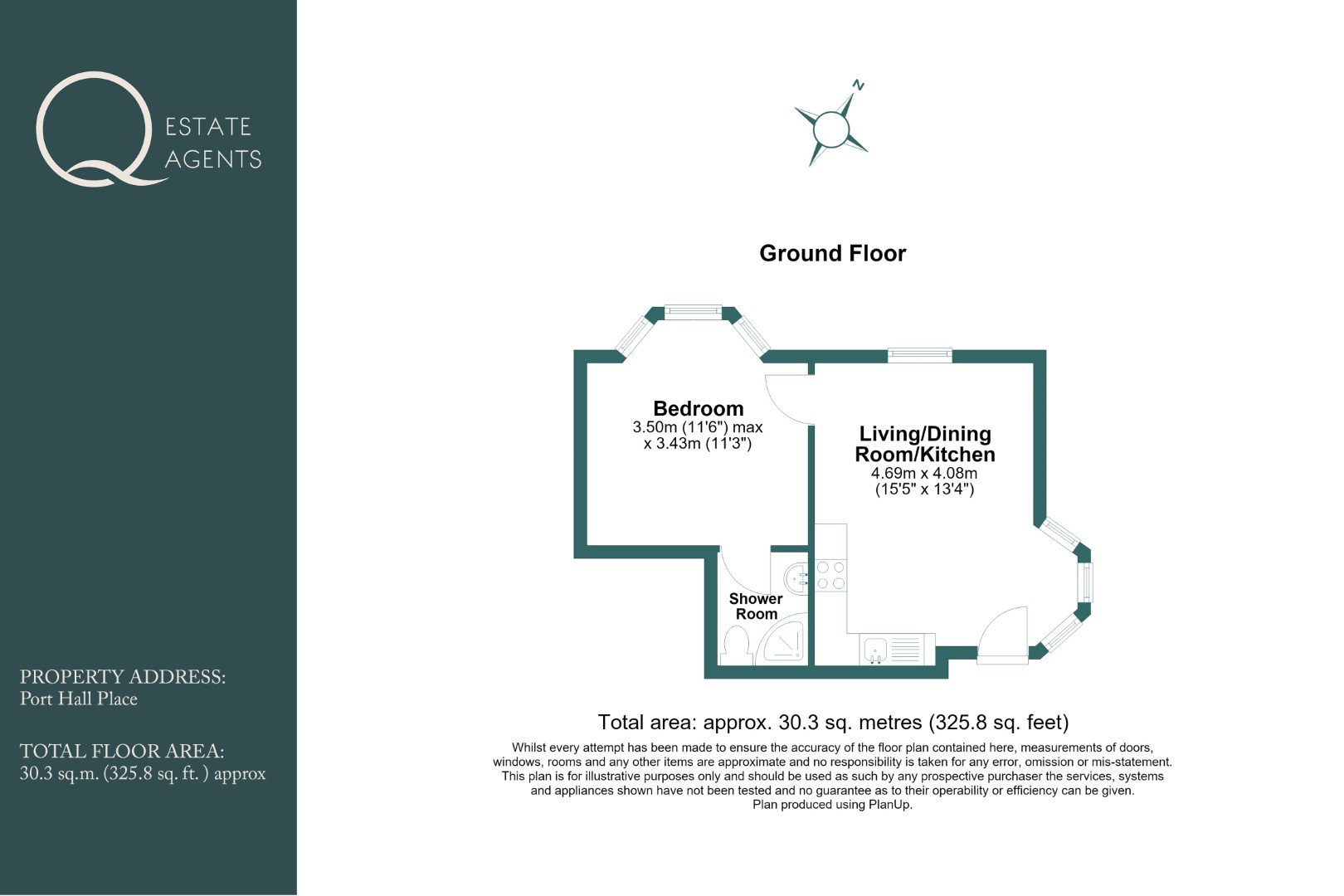 Ground Floor Front Flat, 39, Port Hall Place, Brighton floorplan