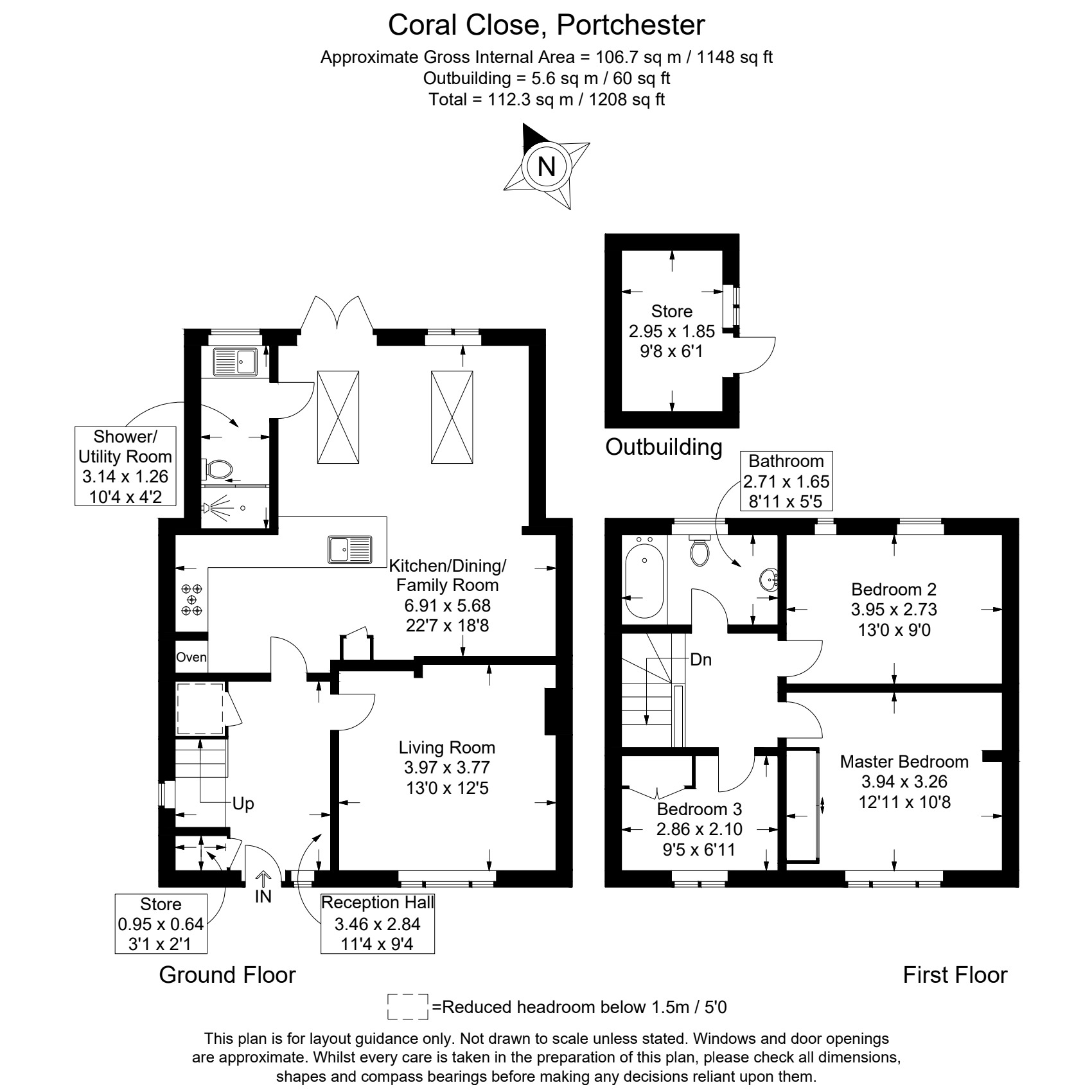 10, Coral Close, Portchester floorplan