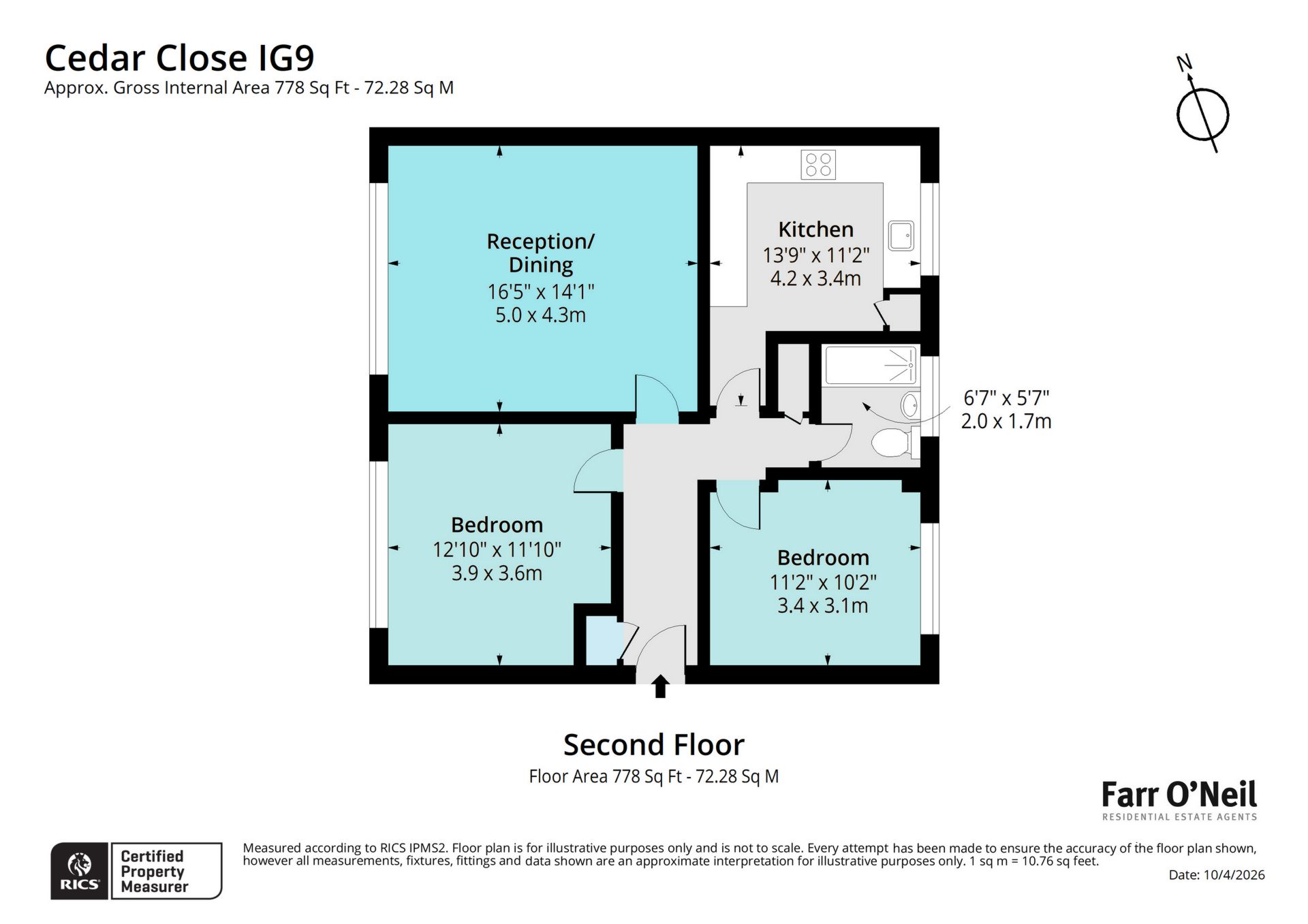 16, Cedar Close, Buckhurst Hill floorplan