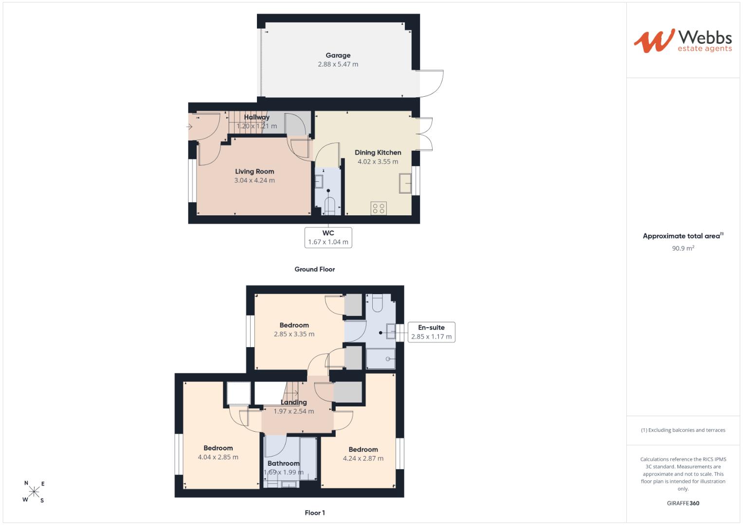 11, Towpath Drive, Walsall floorplan