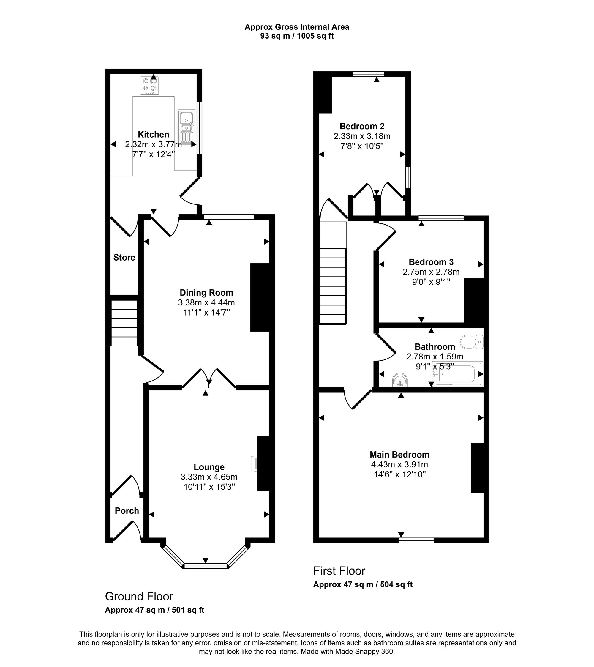 601 Ormskirk Road, Wigan floorplan