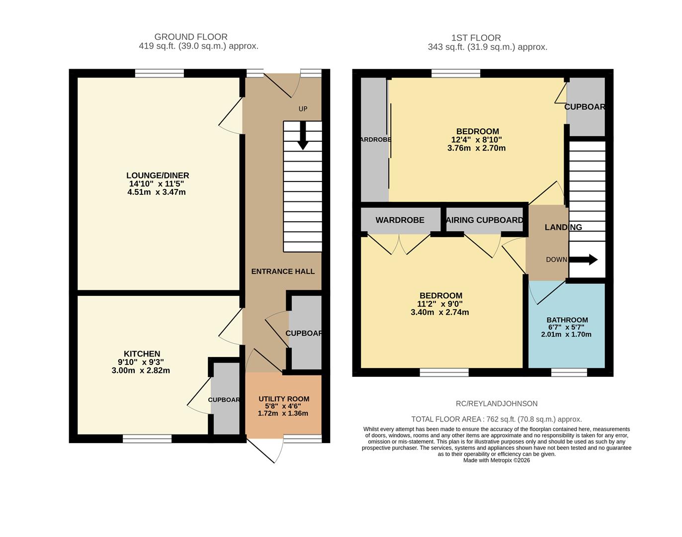 175, Radburn Close, Harlow floorplan