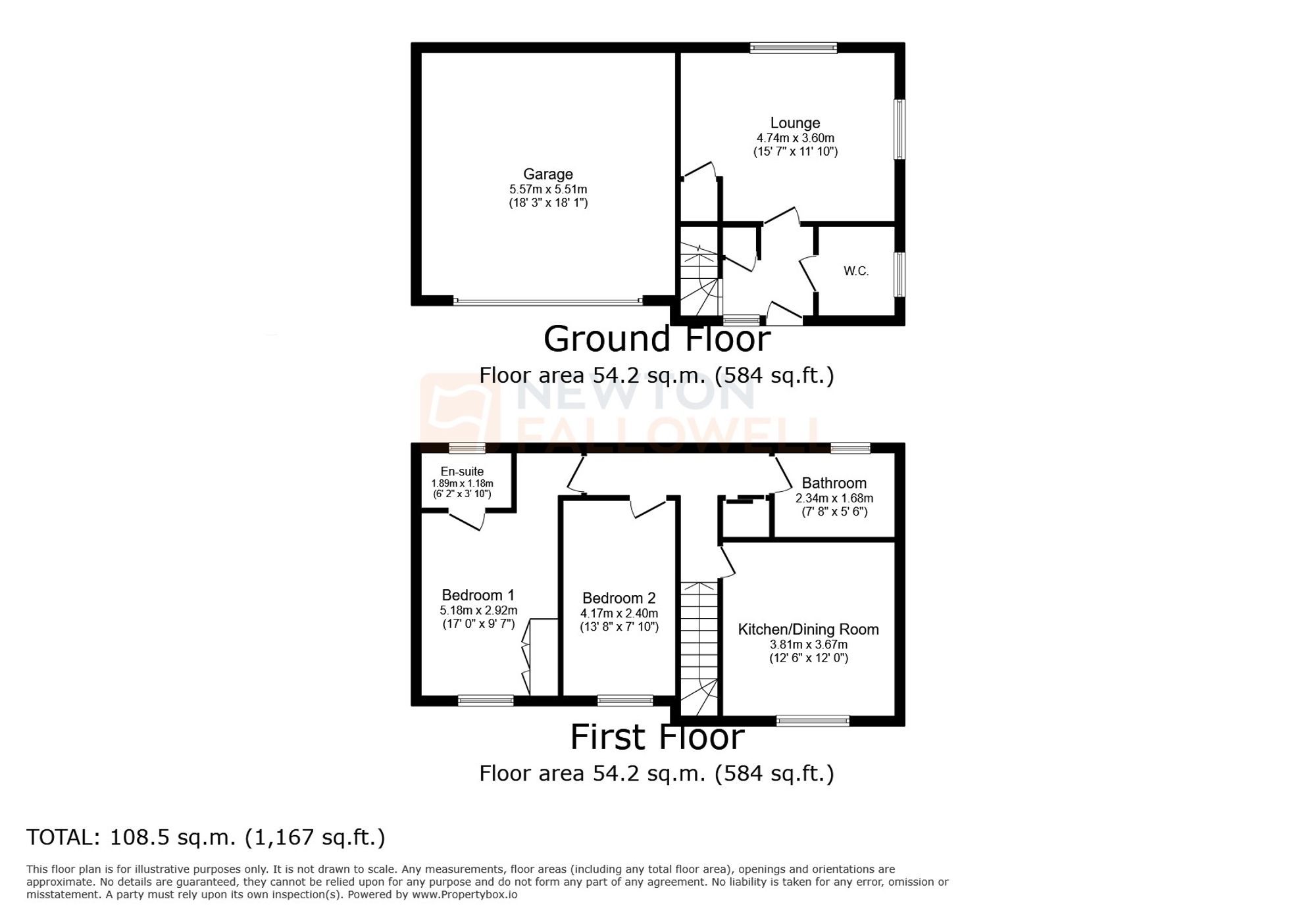 2h Kingfisher Apts Barry Close, Kirby Muxloe, Leicester floorplan