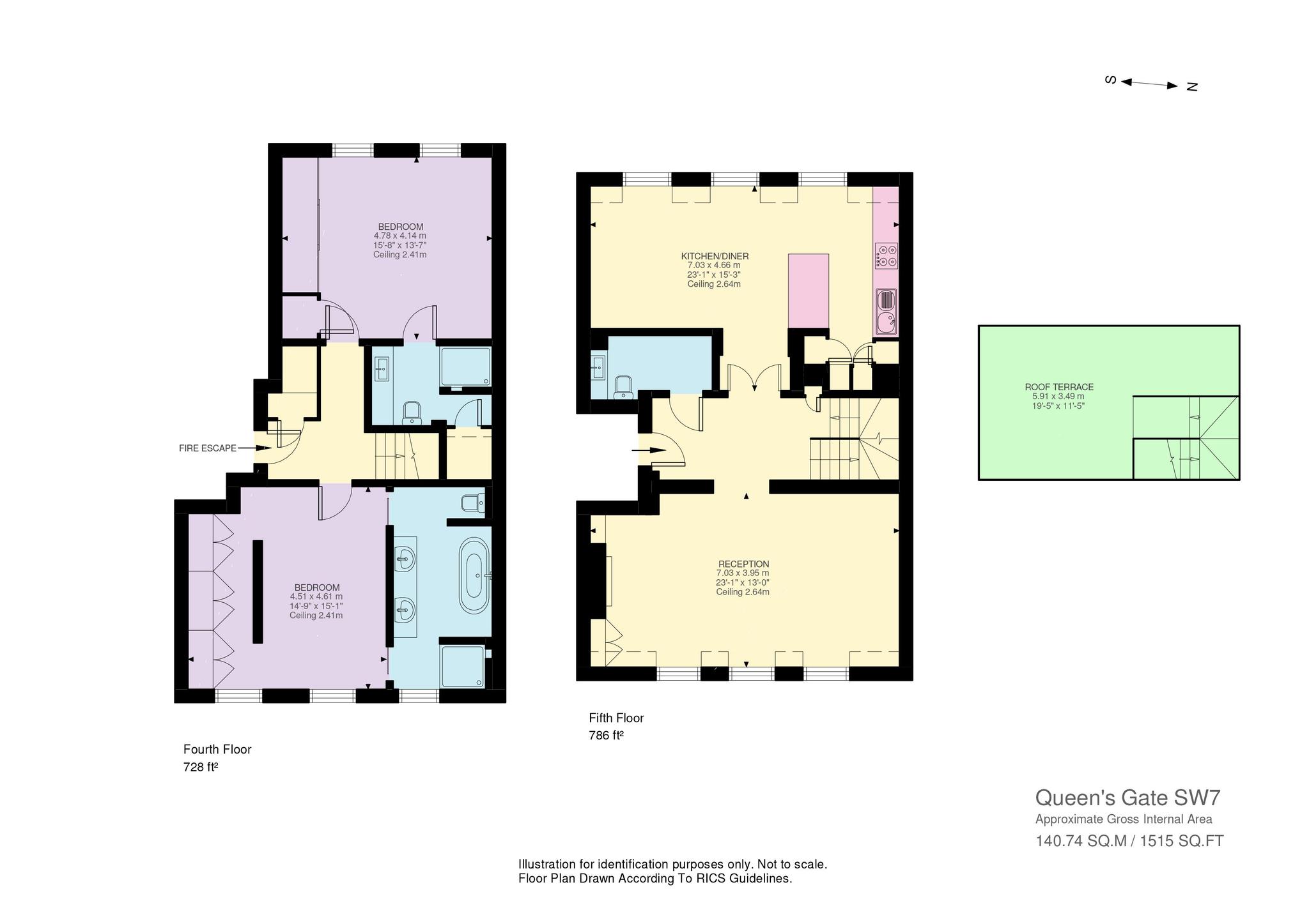 4, Queen's Gate, London floorplan