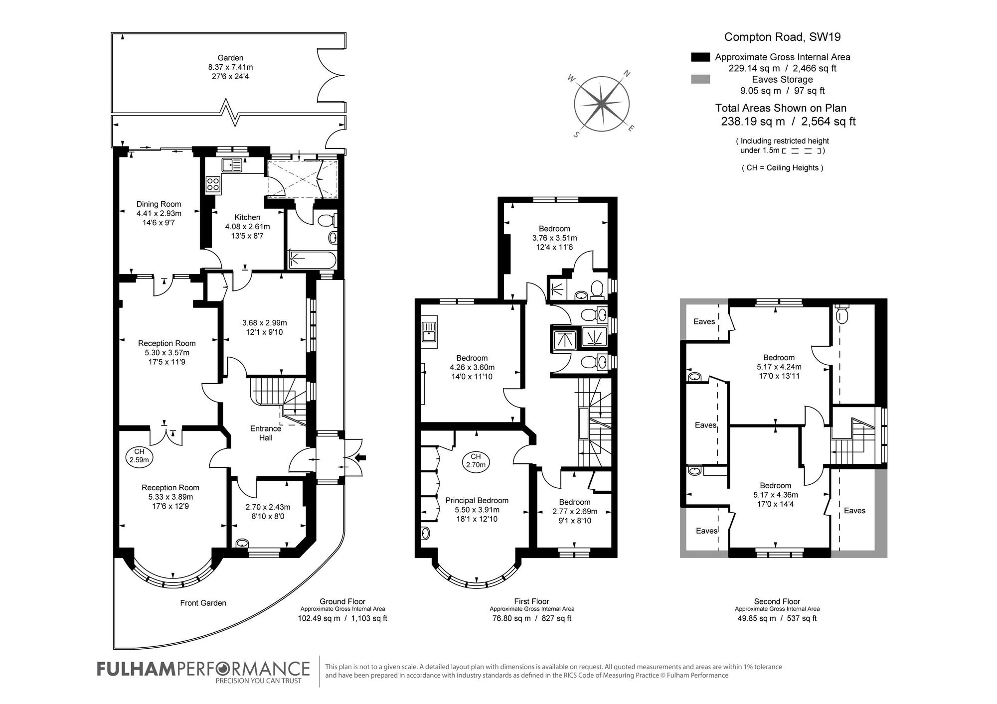 Compton Guest House, London floorplan
