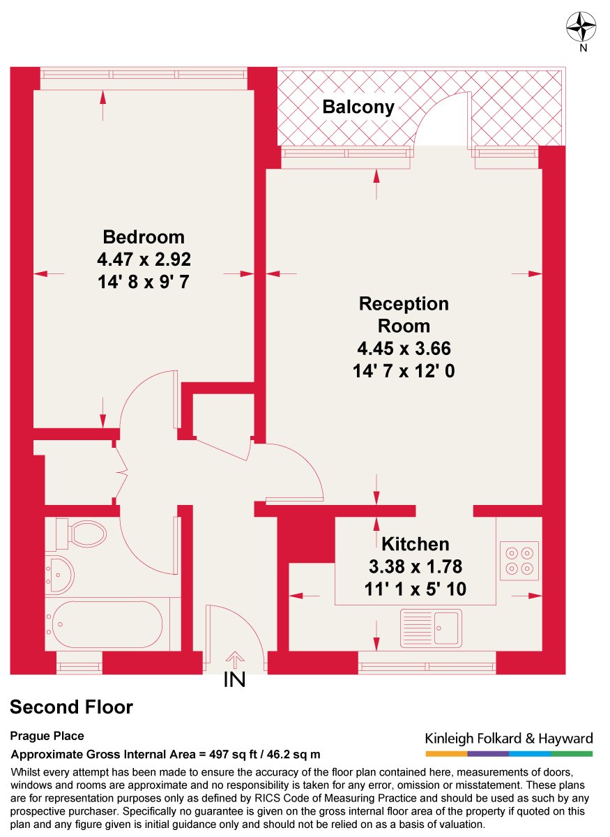 13, Prague Place, London floorplan
