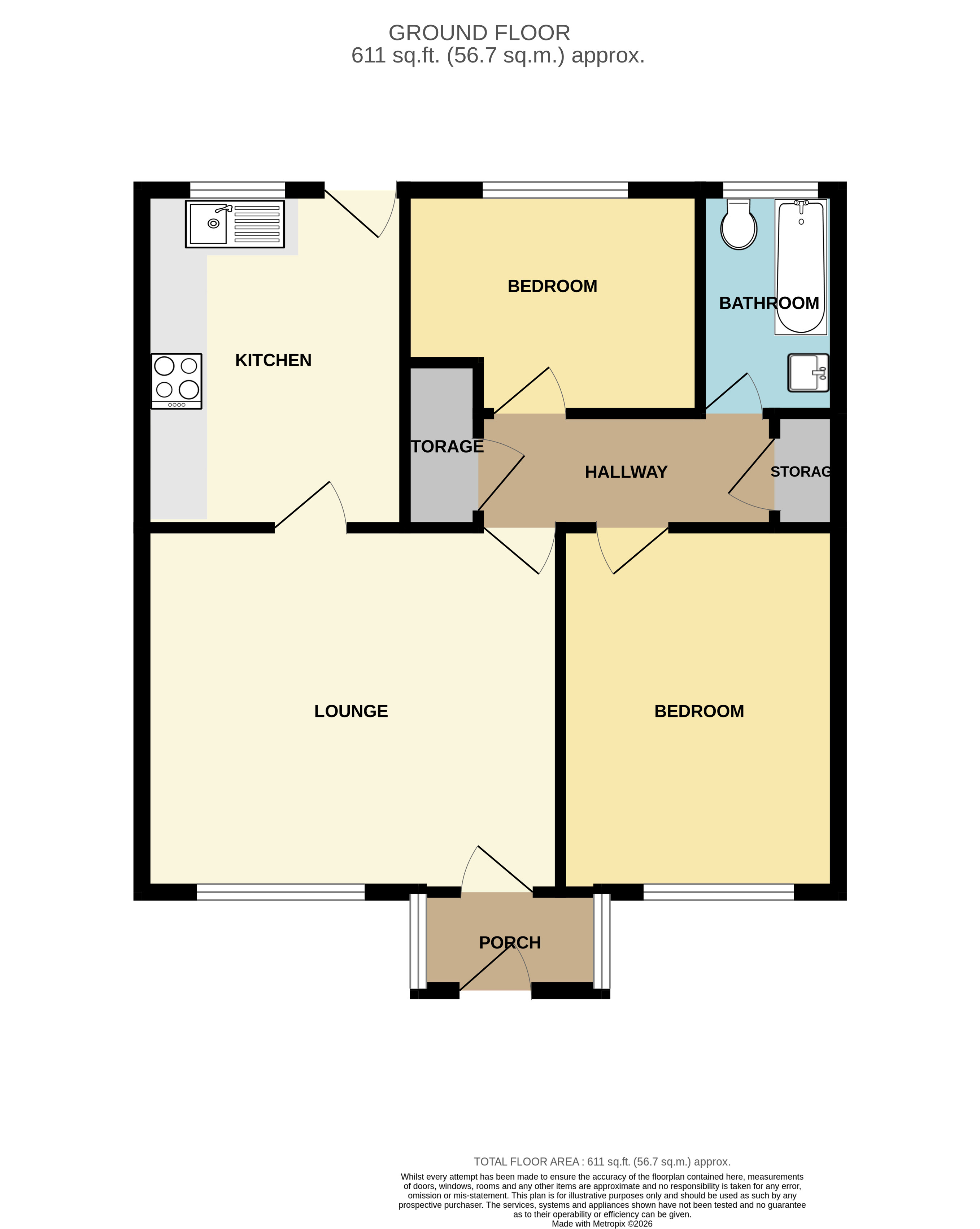 2, Quaker Close, Scarborough floorplan