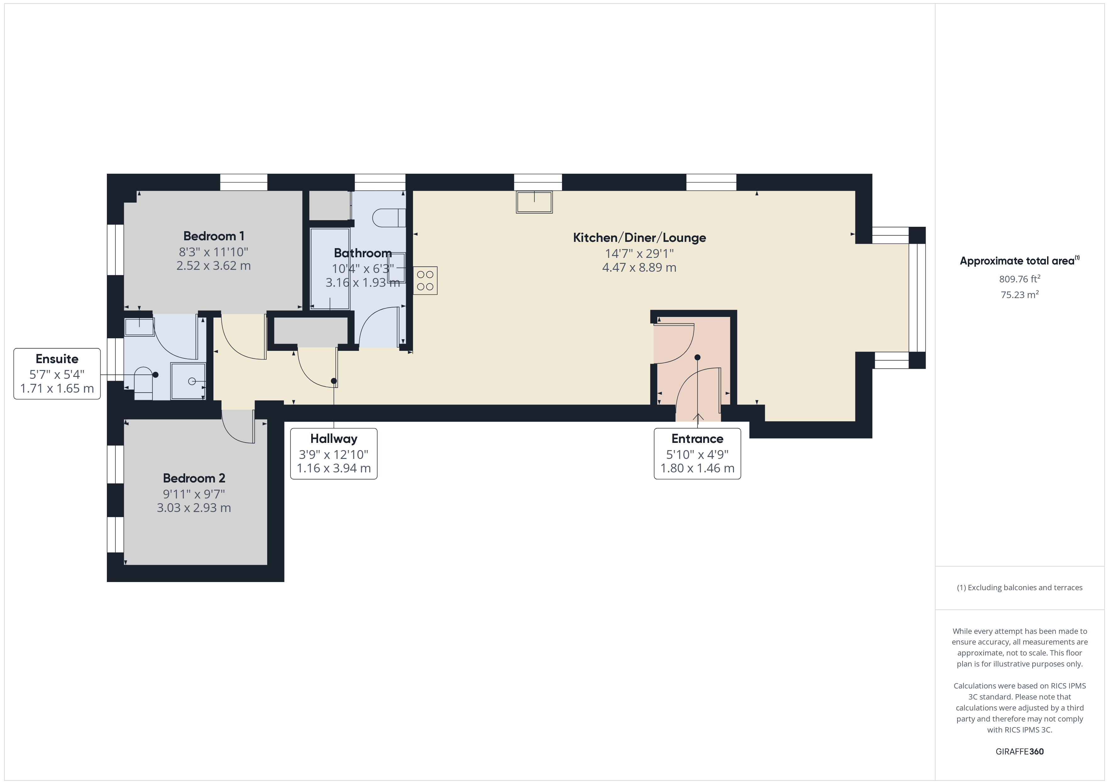Apartment 2, Northshore Apartments, 57, Killerton Road, Cornwall floorplan