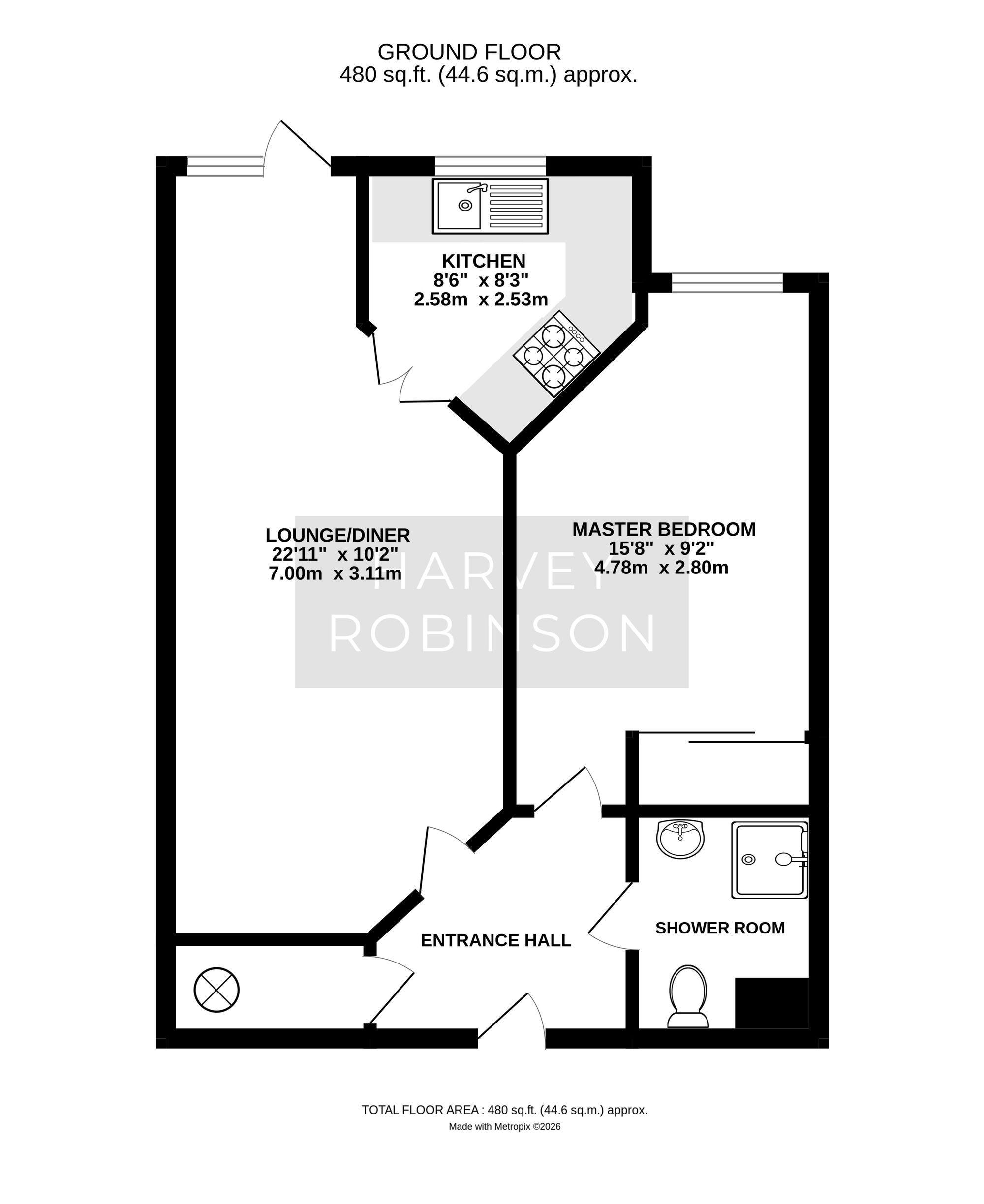 Flat 2, The Views George Street, Huntingdon floorplan