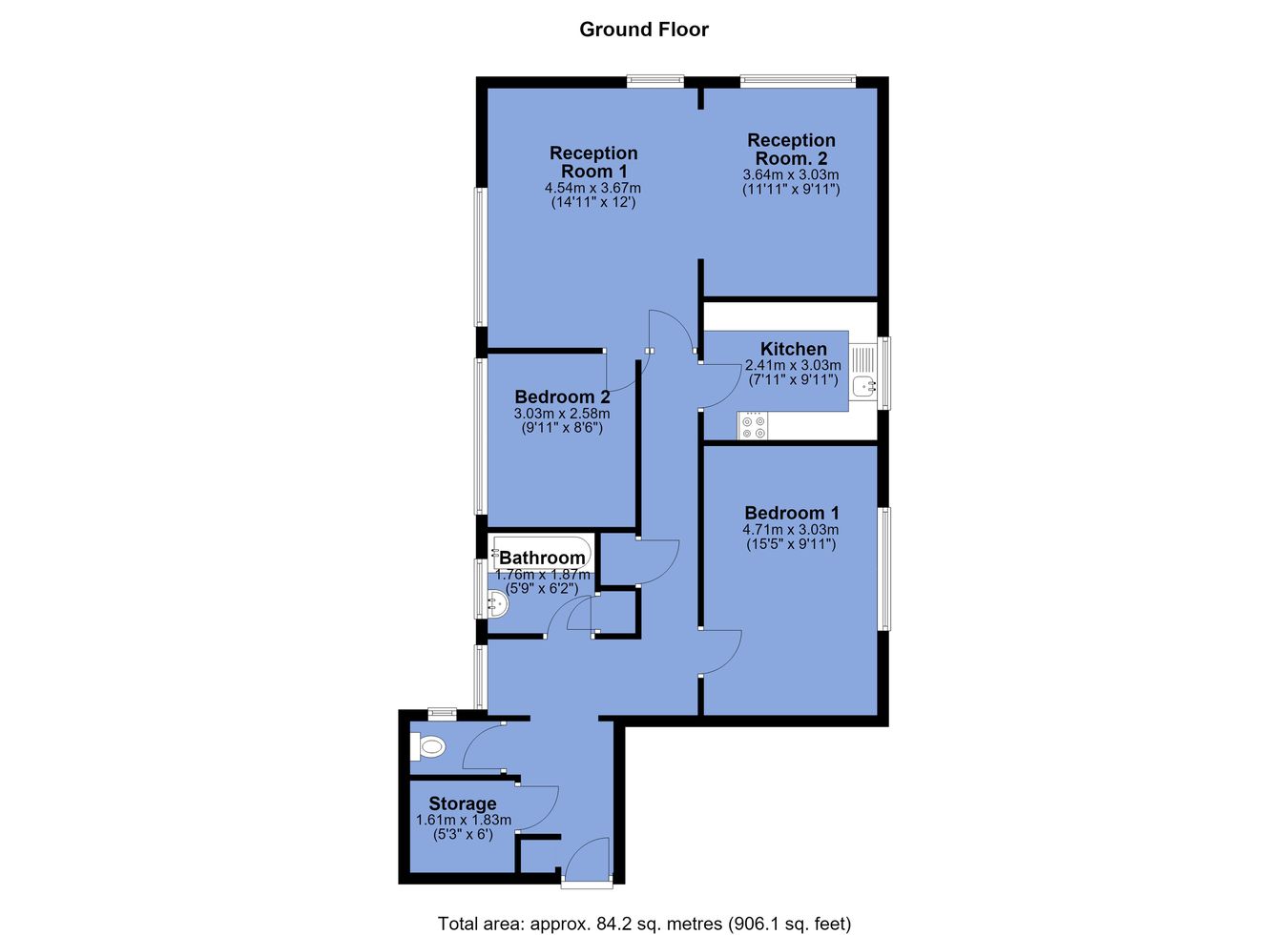 2, Armadale Court, Bolton floorplan