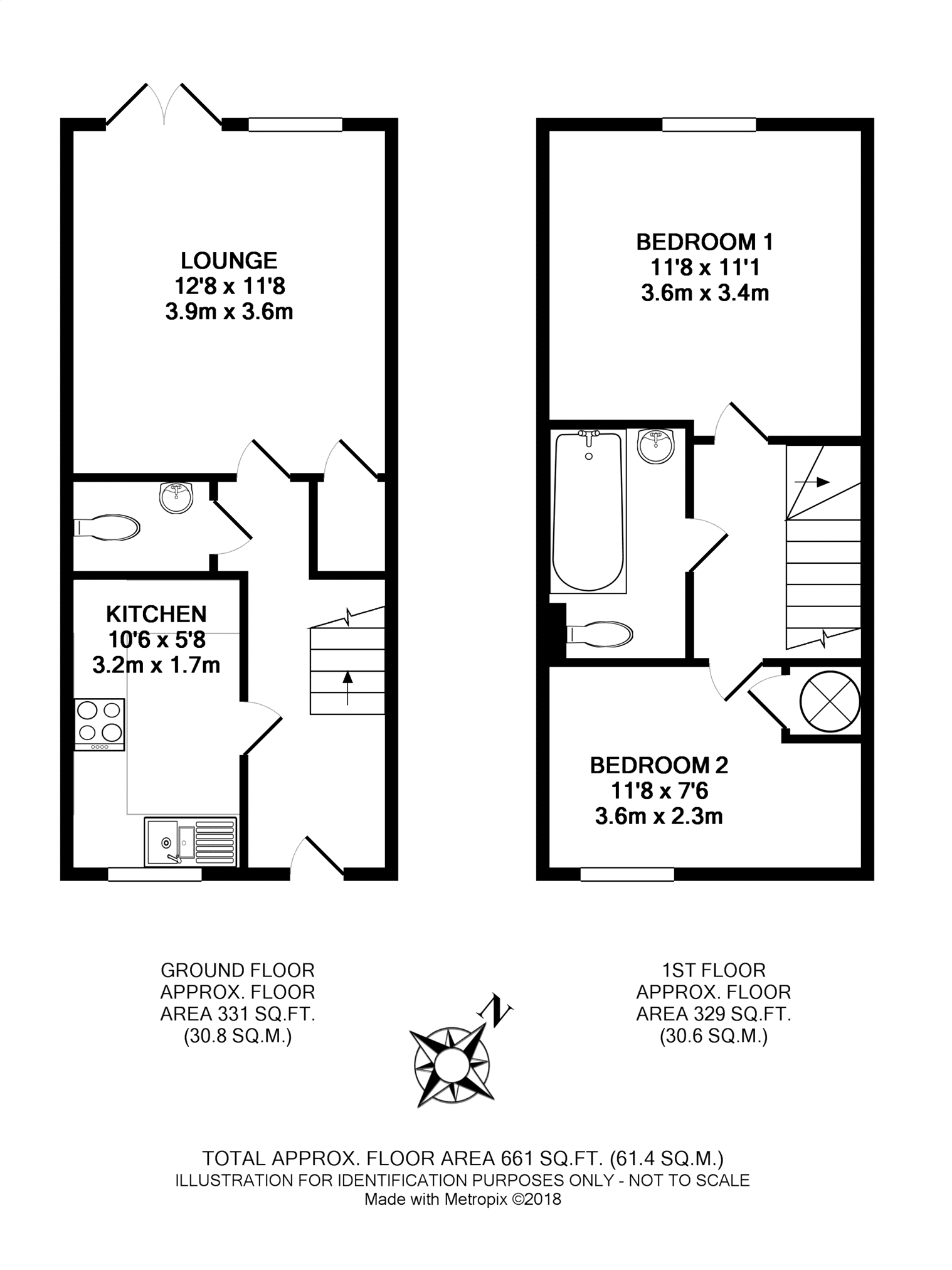 2 Bedrooms Terraced house for sale in Turner Close, York YO31
