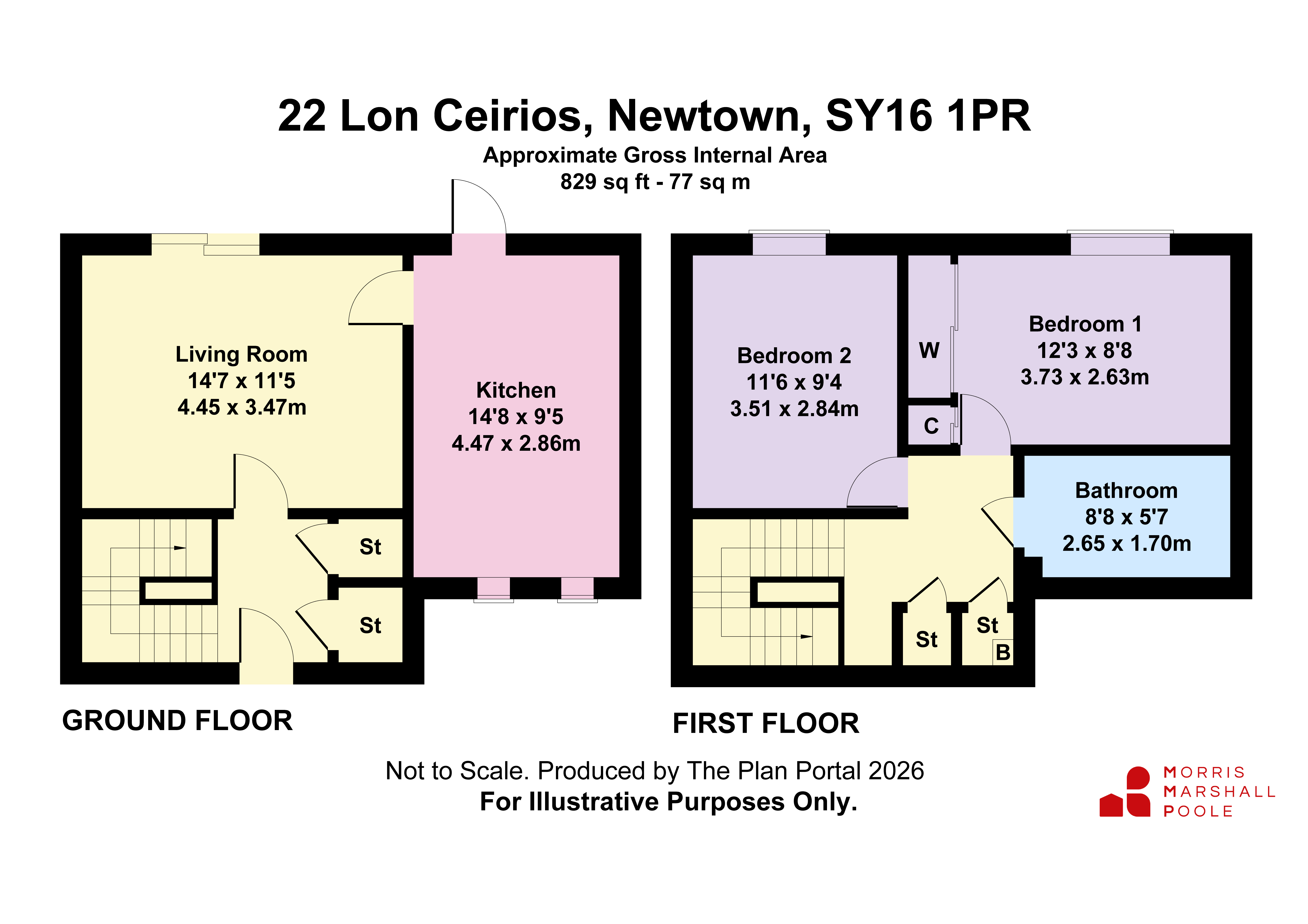 22, Lon Ceirios, Powys floorplan