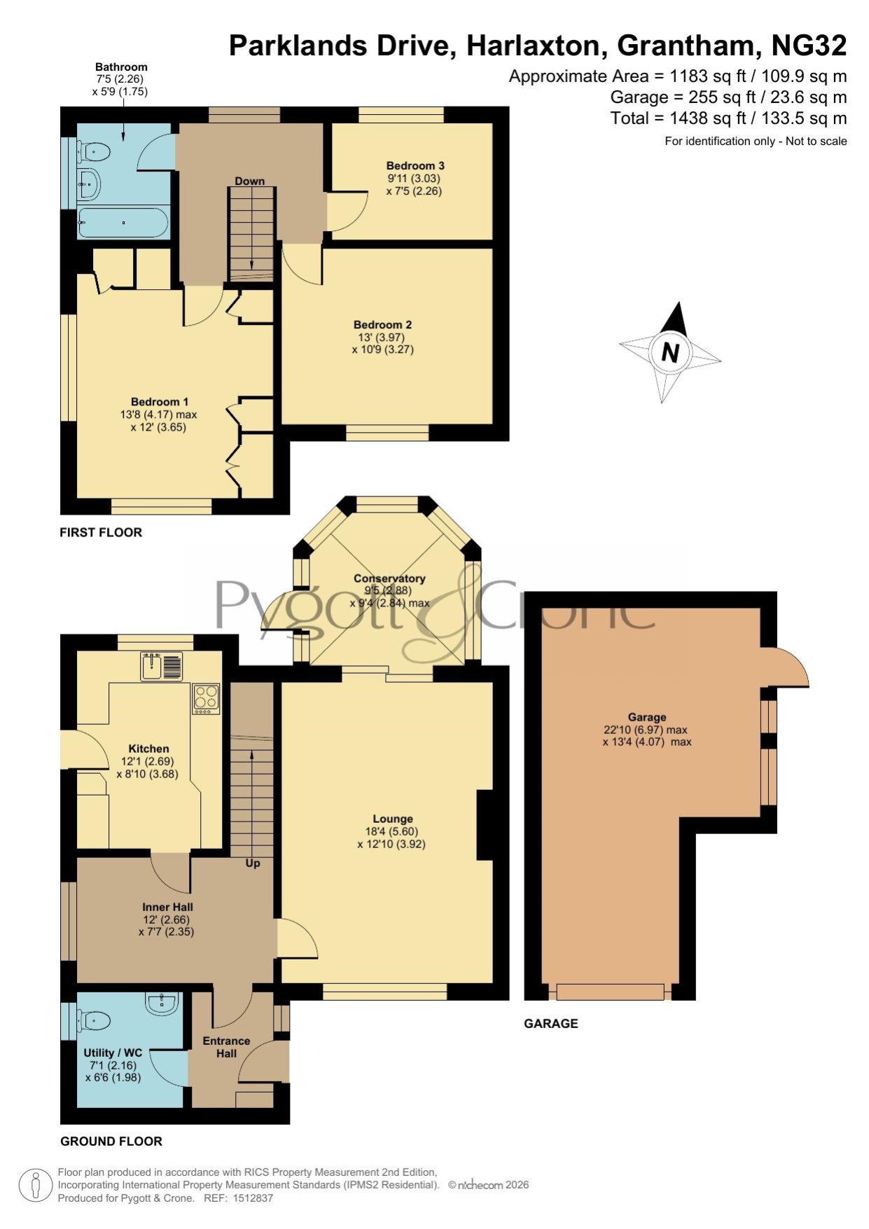 27, Parklands Drive, Grantham floorplan