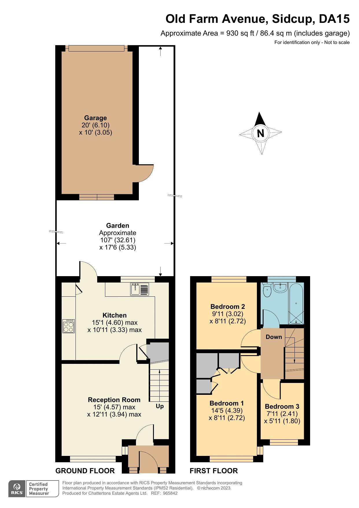 Old Farm Avenue, Sidcup DA15, 3 bedroom terraced house for sale