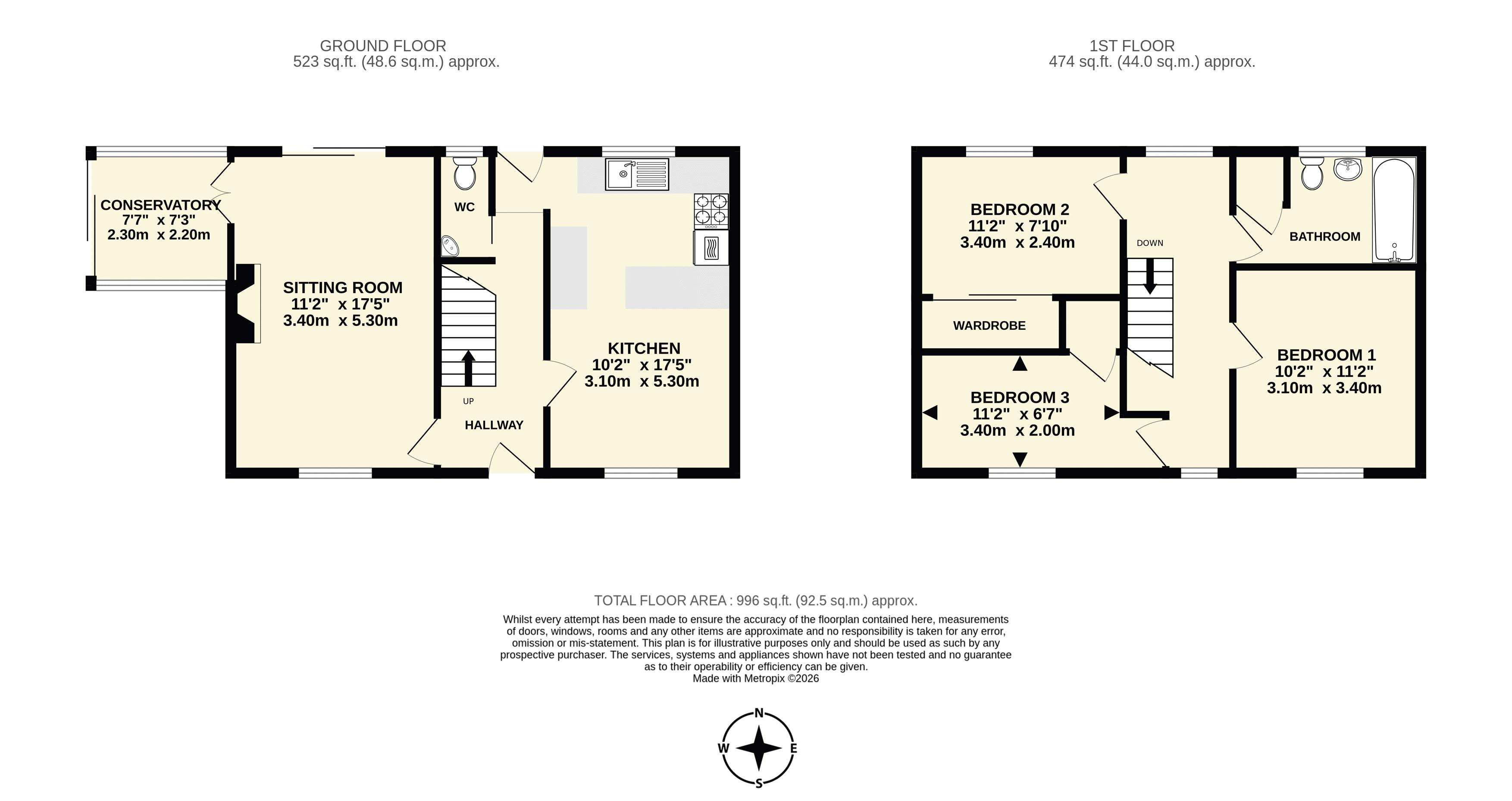 5, Ridgeway Close, Sidmouth floorplan