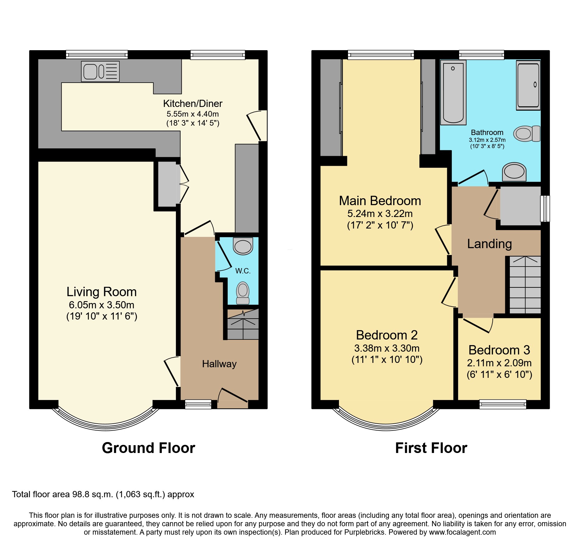 14, Castleton Avenue, Manchester floorplan